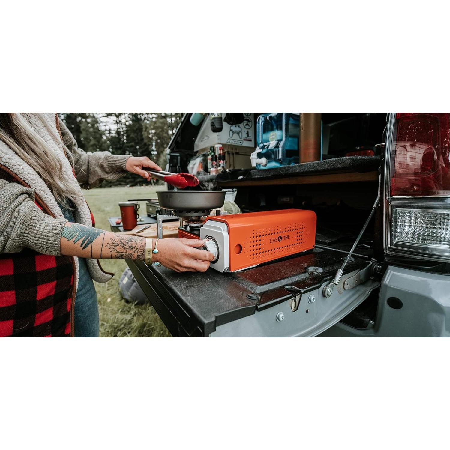 Estufa de Campamento Gas One GS-8300 - Butano Portátil 8000 BTU