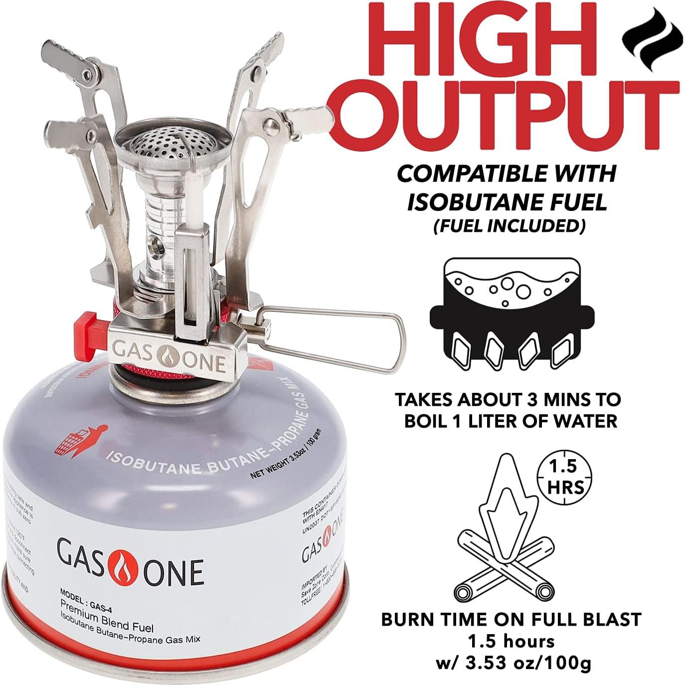 Estufa de Camping Gas One GS-7800N Compacta y Duradera