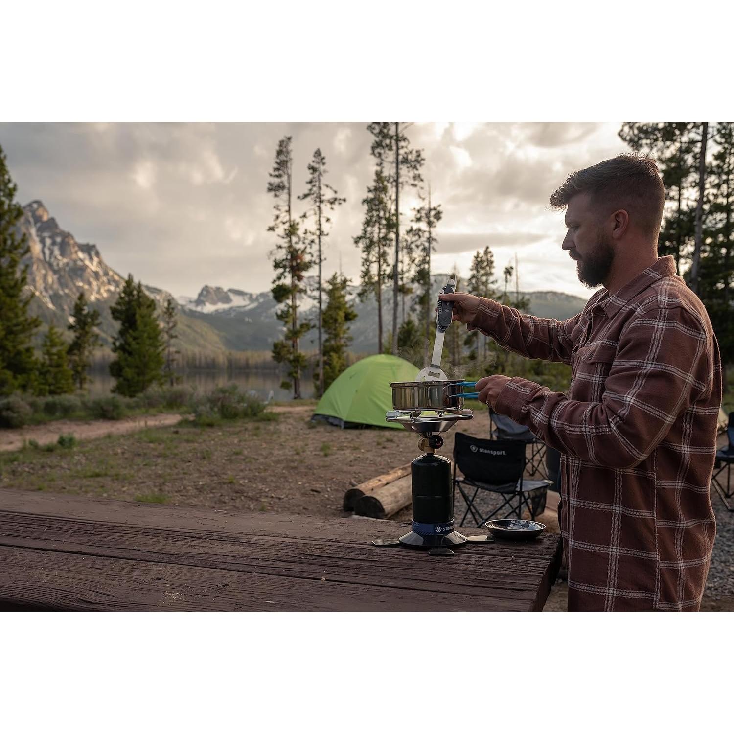 Estufa de Camping Portátil Stansport 10,000 BTU Propano