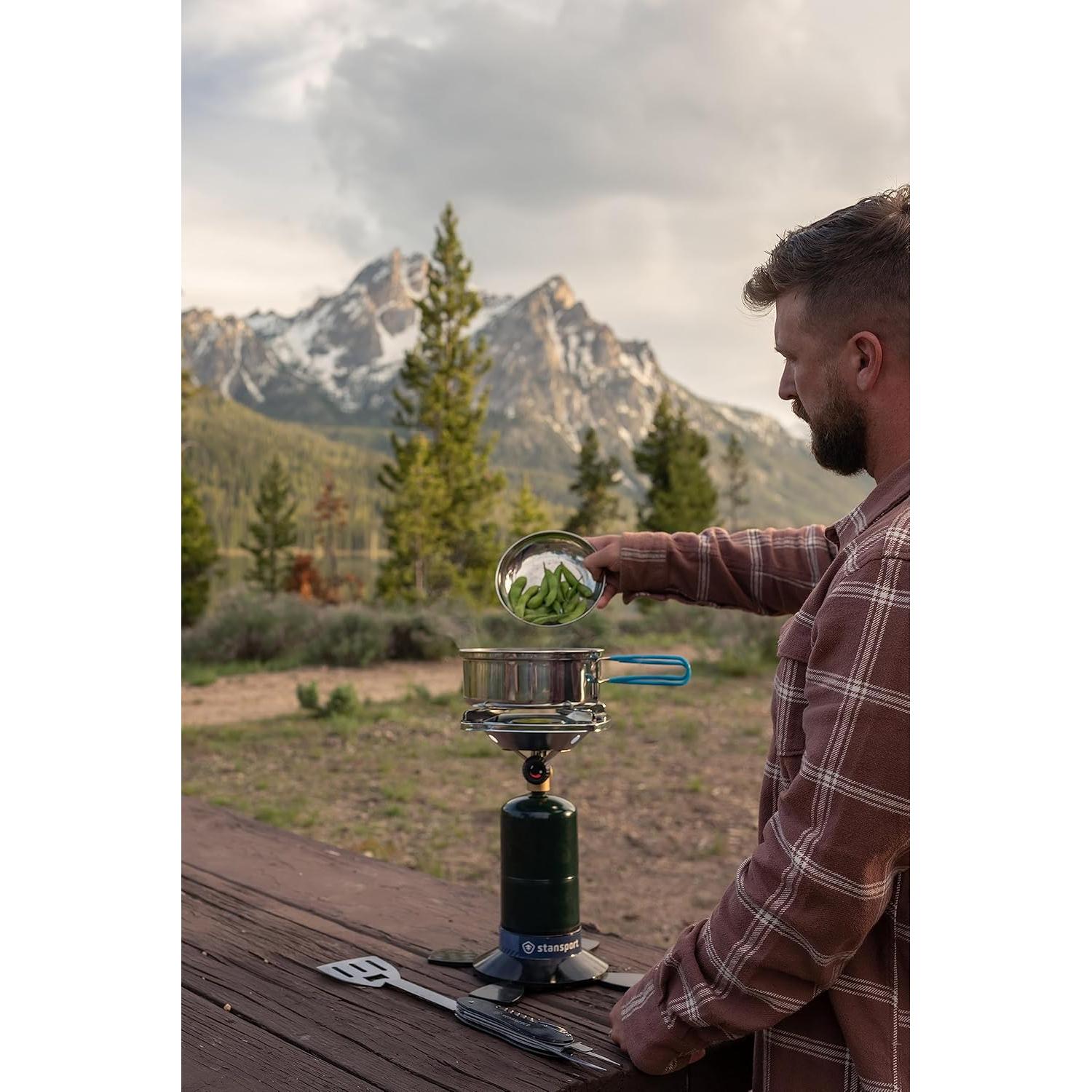 Estufa de Camping Portátil Stansport 10,000 BTU Propano