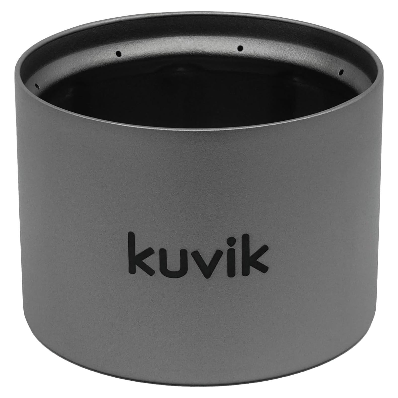 Estufa de Alcohol Ultraligera Kuvik de Titanio 32g 54mm x 38mm