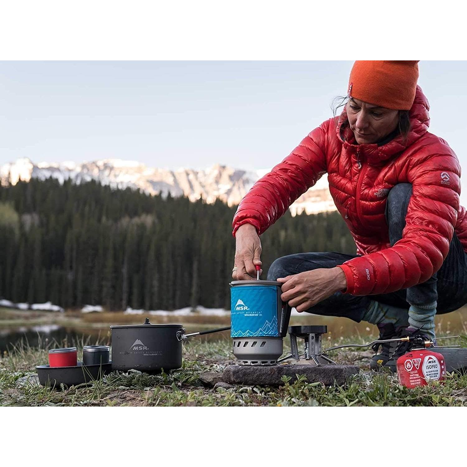 Prensa de Café MSR WindBurner 1L - Portátil y Reutilizable