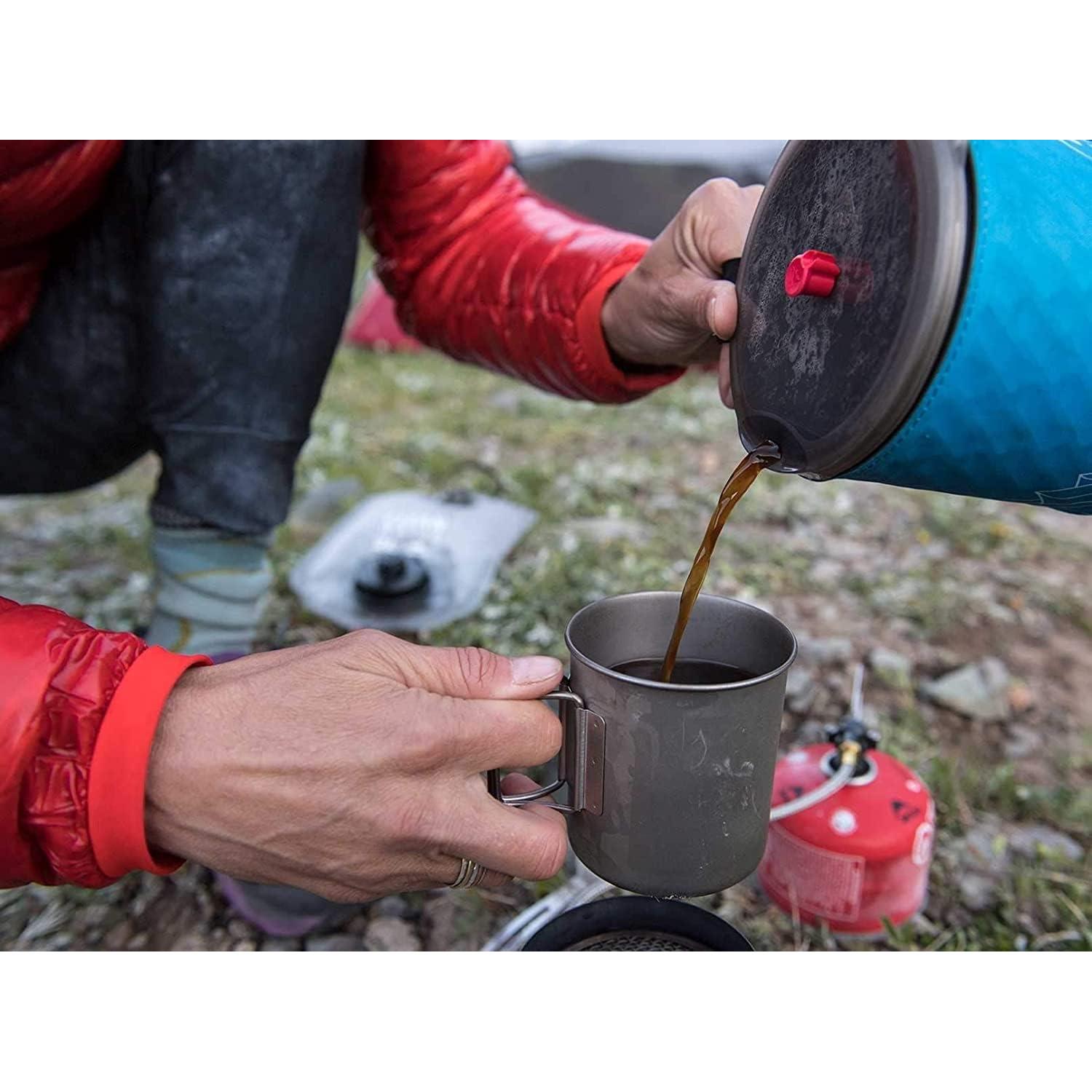 Prensa de Café MSR WindBurner 1L - Portátil y Reutilizable