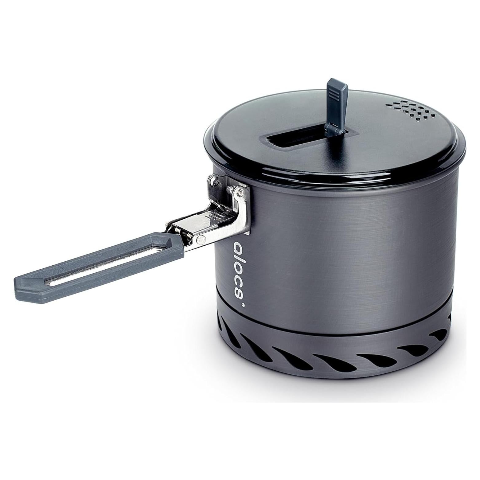 Olla de Camping Alocs 1.4L con Intercambiador de Calor