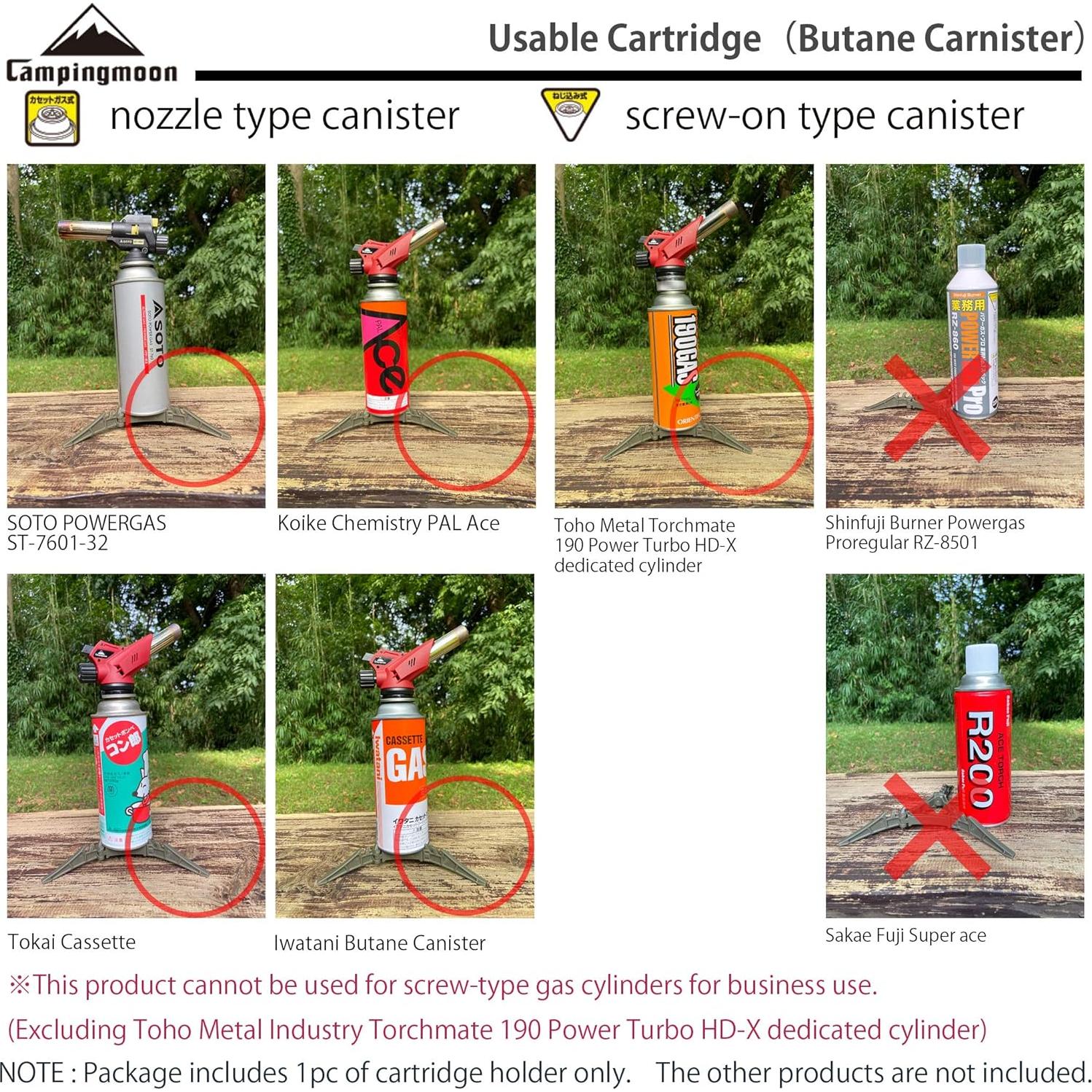 Soporte de Cartucho de Gas Camping Moon Z41 - Ligero y Portátil