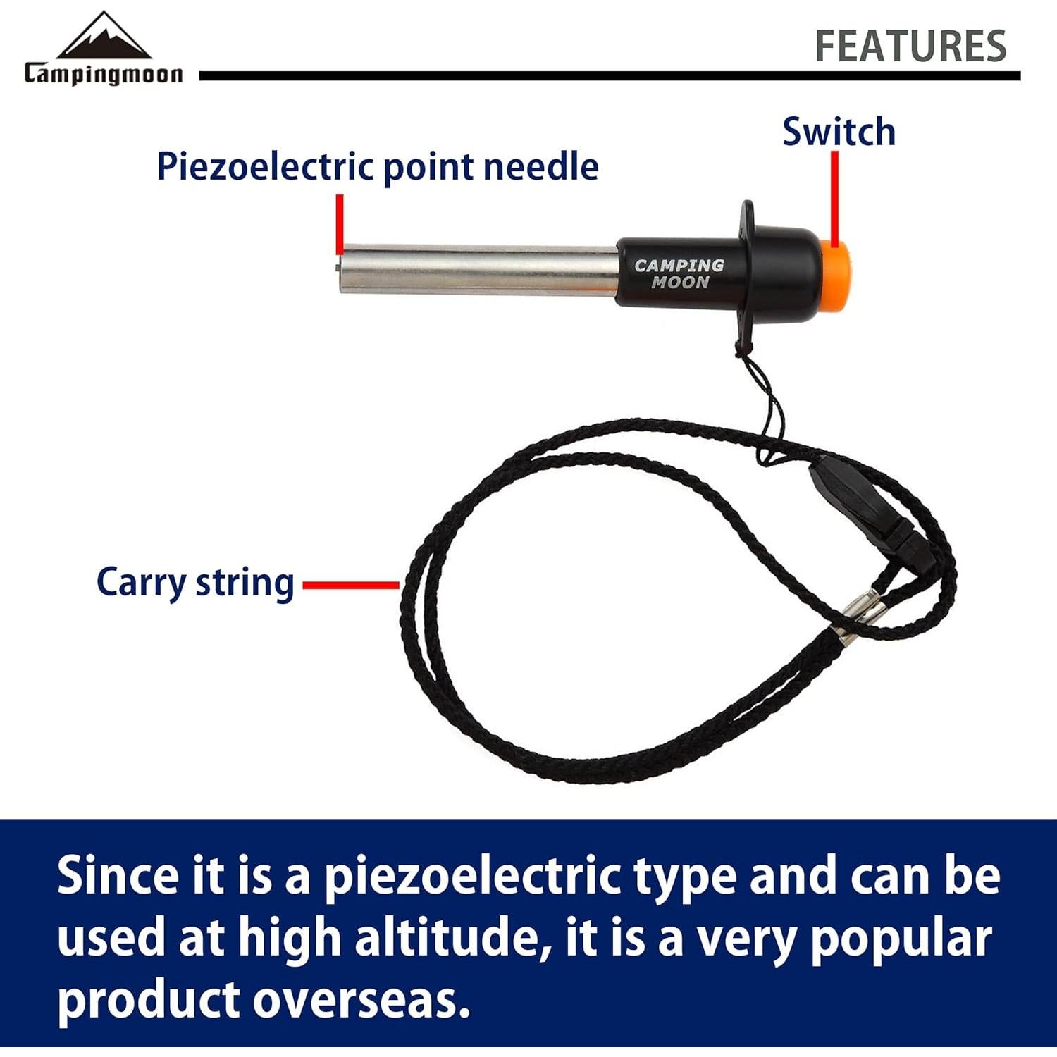 Encendedor Piezoeléctrico Camping Moon I-1010-2P 2pcs