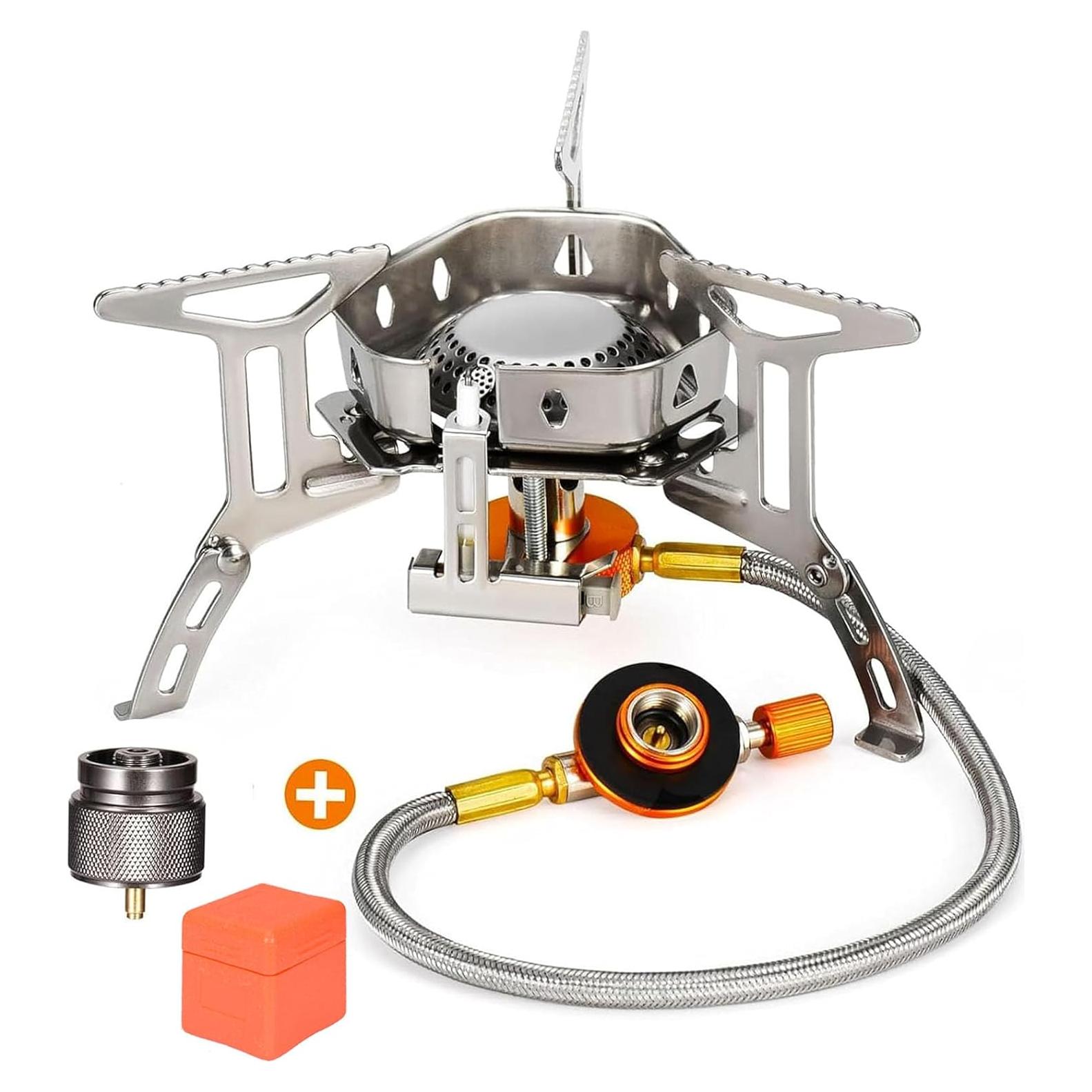 Estufa de Camping SEADESKY Plegable con Encendido Piezoeléctrico