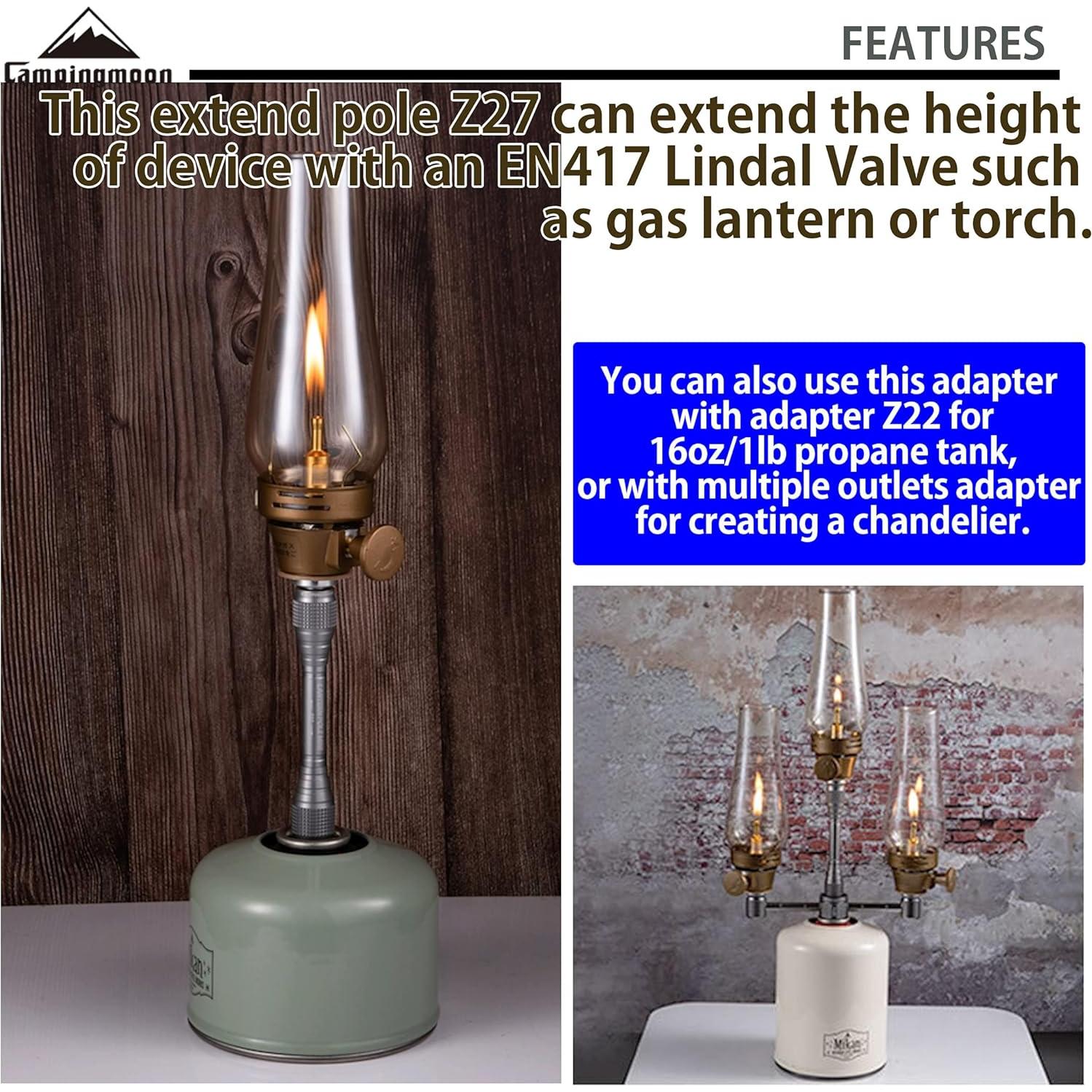 Varilla de Extensión Camping Moon Z27 para Linterna de Camping