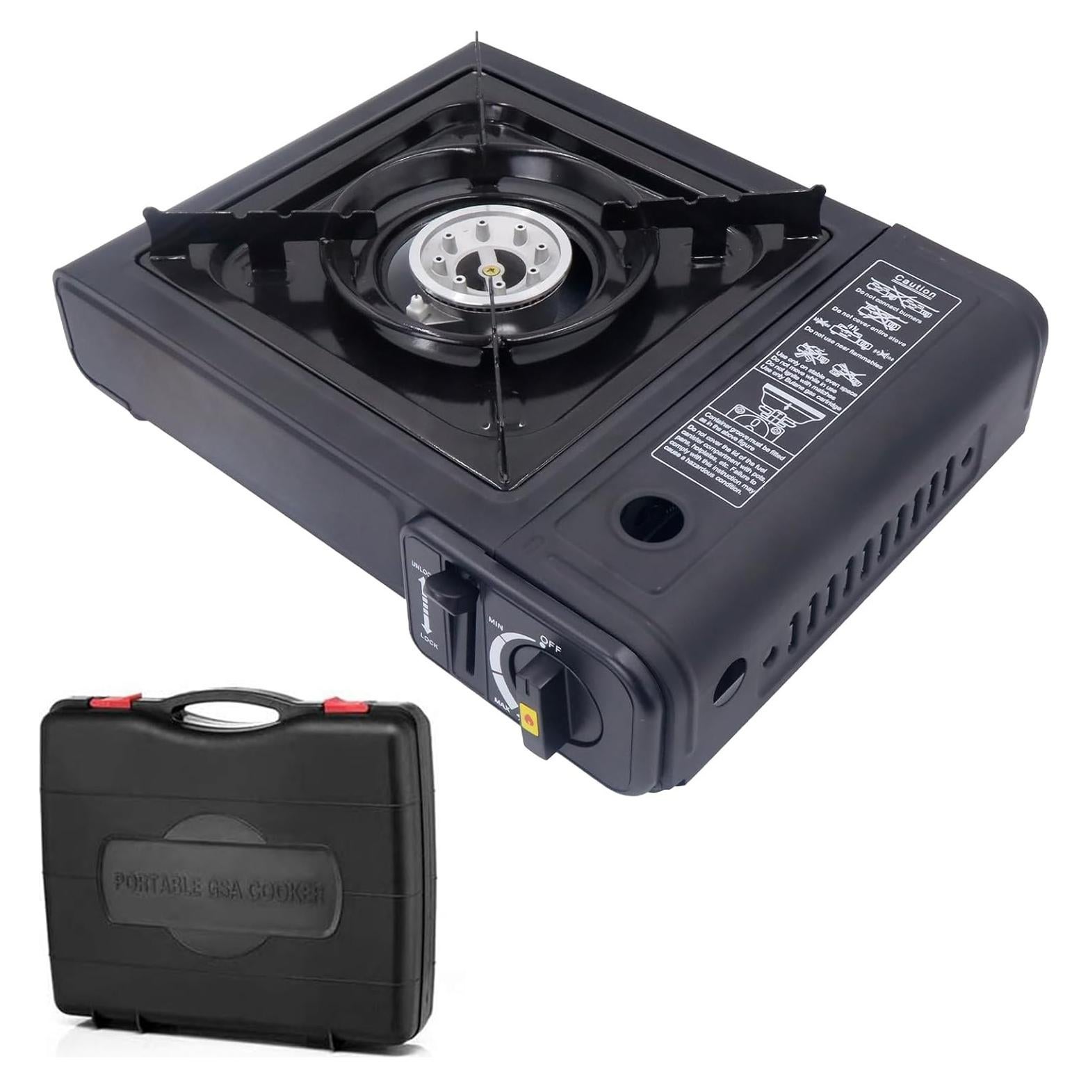 Estufa de Camping ShellKingdom Portátil Butano 1.36 kg con Funda