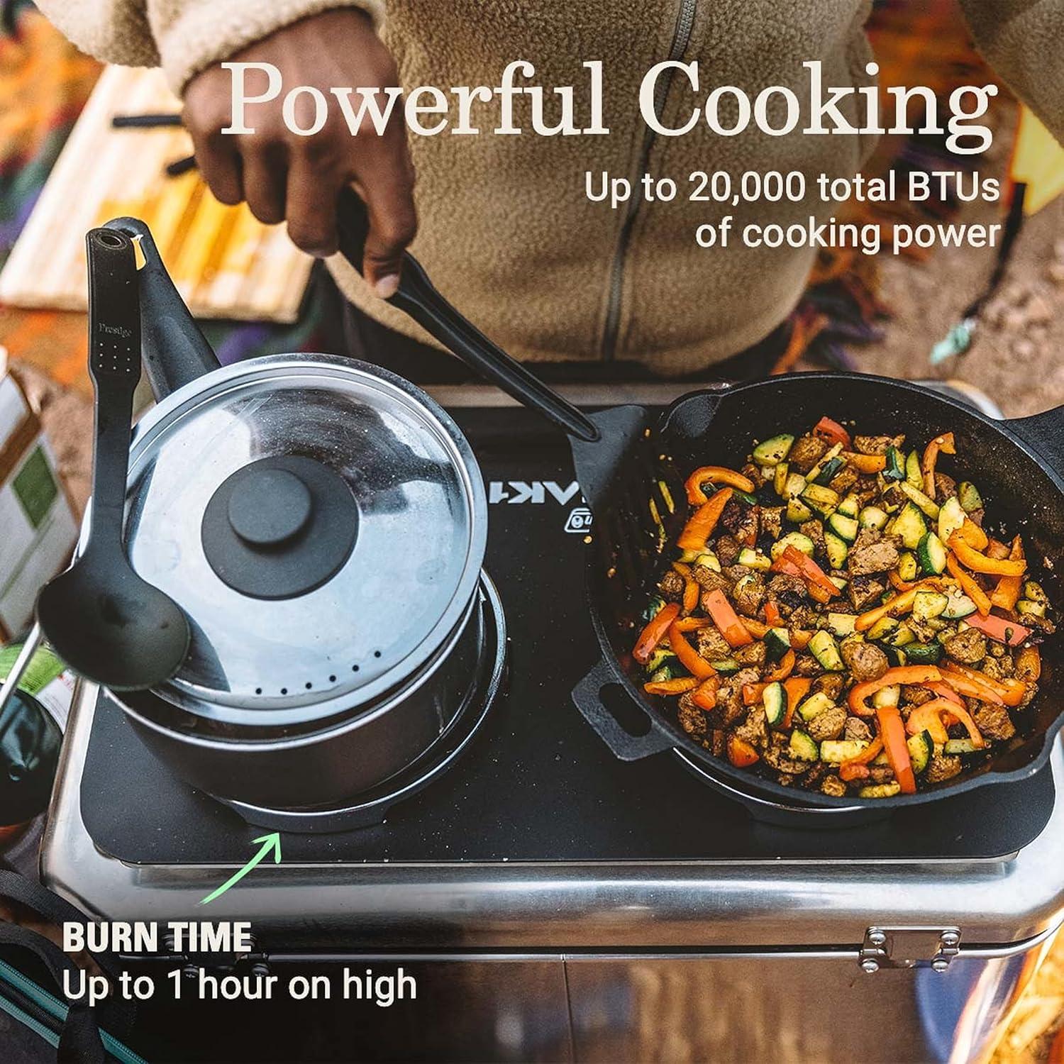 Estufa de Camping Coleman PEAK1 2 Quemadores Gas 20,000 BTUs