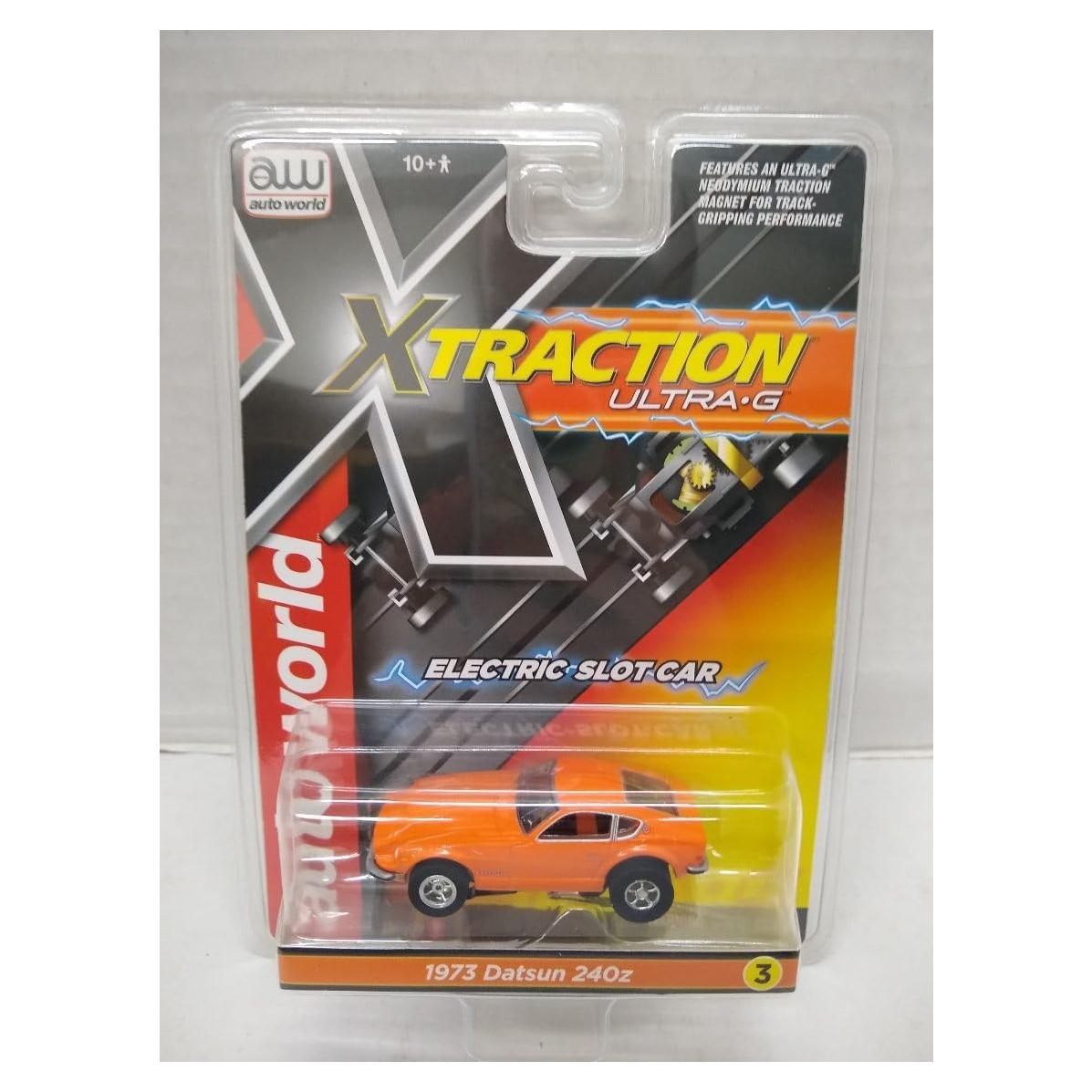 Coche de Slot Eléctrico Auto World SC412-3B Datsun 240Z Naranja