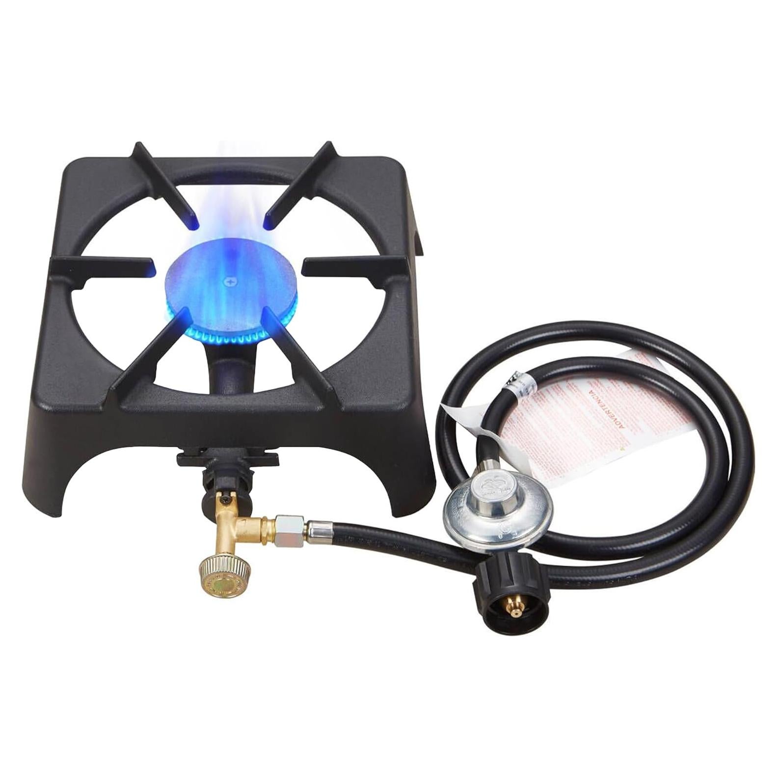 Vivicreate 10000 BTU Propane Garden Hiking Camp Camping Outdoor Stove cooker with CSA listed Regulator and gas hose (1)