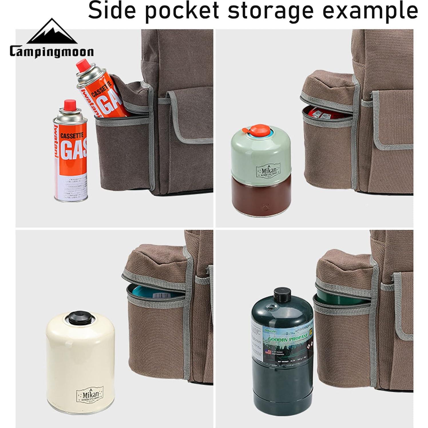 Funda de Lona CAMPINGMOON para Estufa de Camping 2 Quemadores