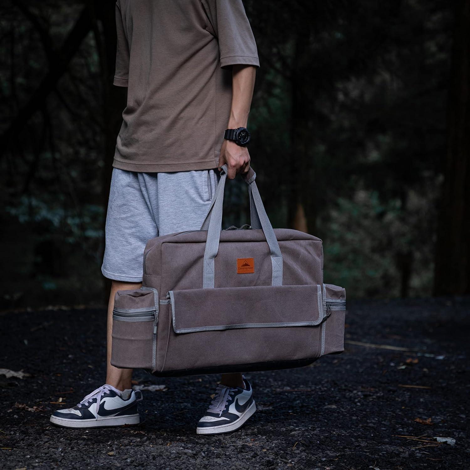 Funda de Lona CAMPINGMOON para Estufa de Camping 2 Quemadores