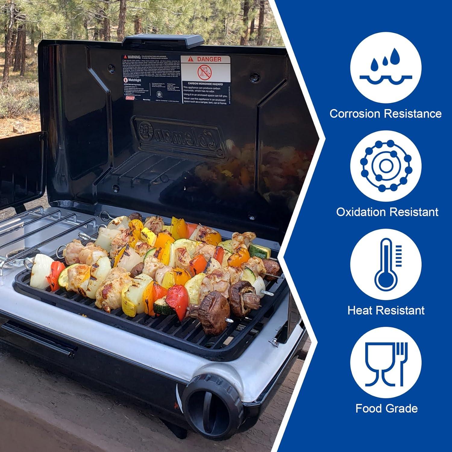 Rejillas de Parrilla SafBbcue para Estufa de Propano 2-en-1