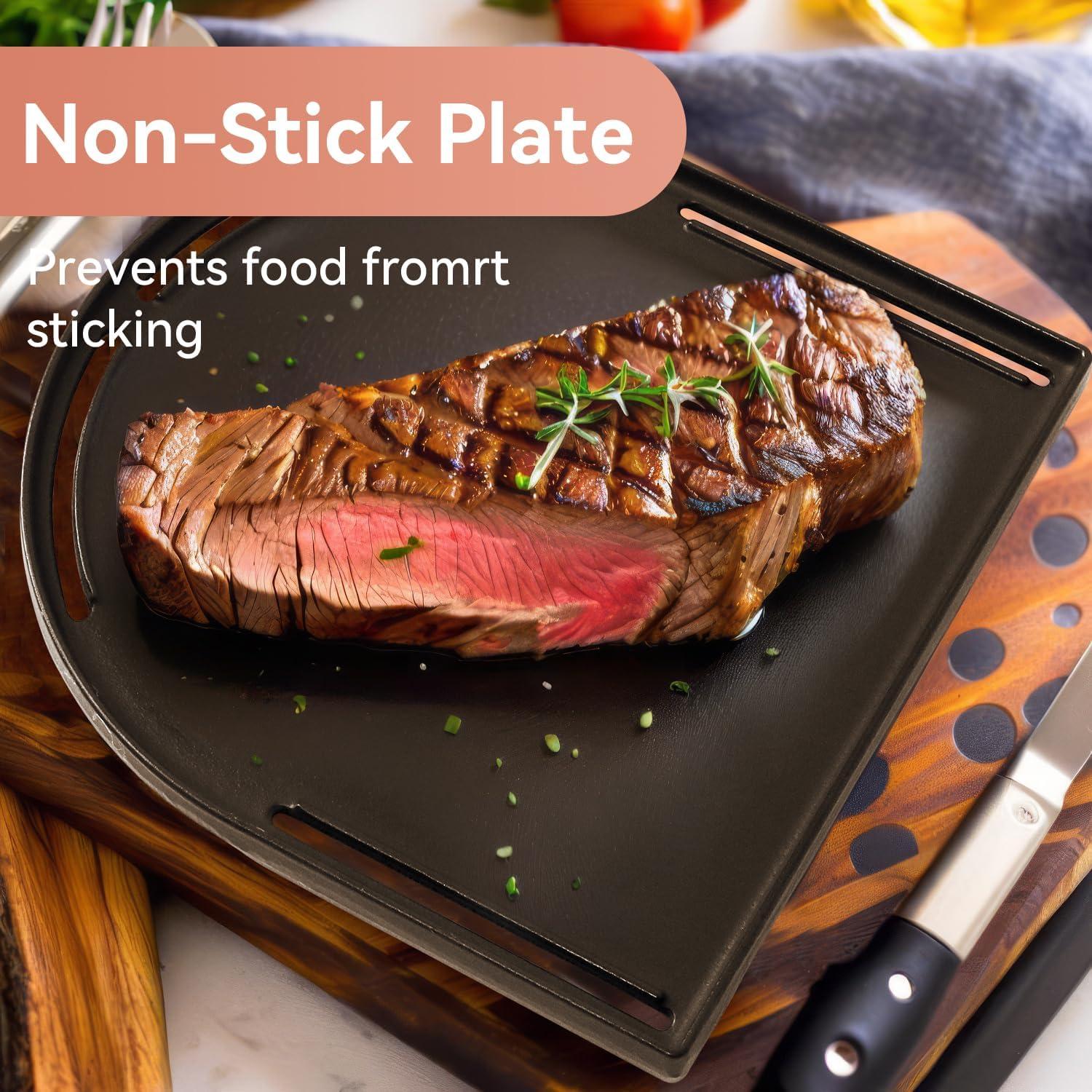 Sartén de Hierro Fundido Coleman 33 cm Antiadherente para Parrilla