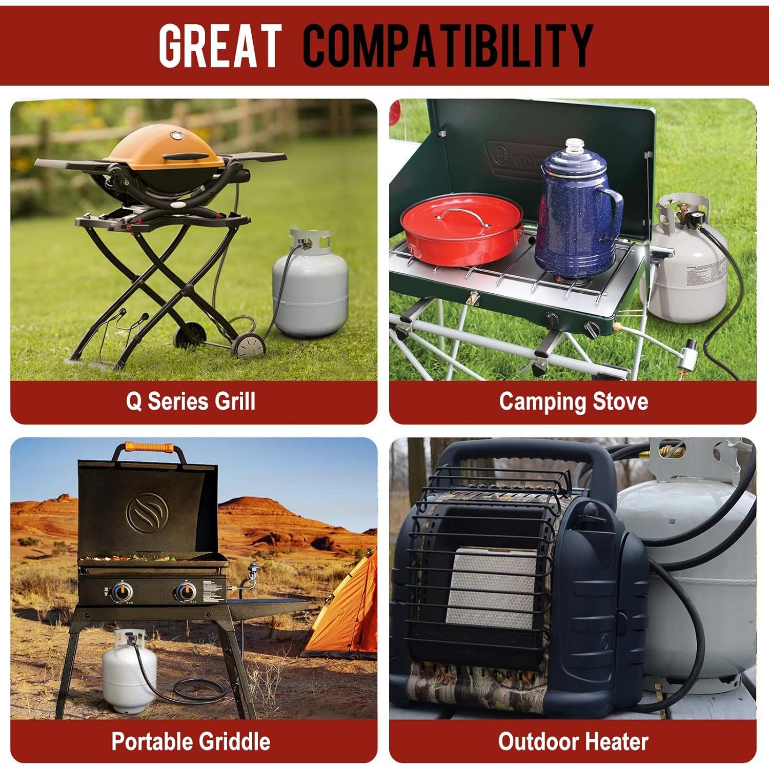 Adaptador de Manguera de Propano GasXpert 1lb a 20lb 1.83m