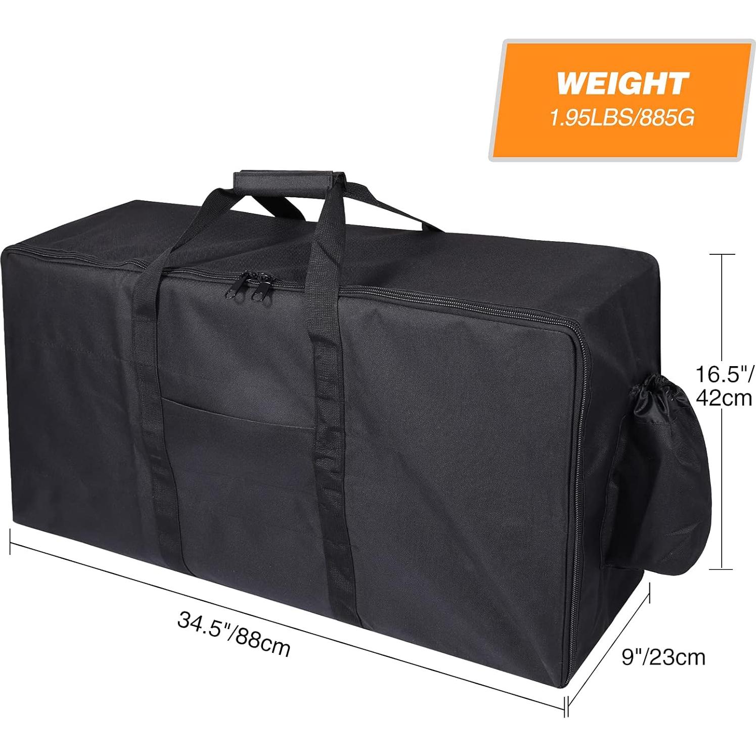 REDCAMP Camp Stove Burner Carry Bag for 2 Burner Stove, Large Stove Carry Case for Double Burner Stove Gas Grill Accessories, 34.5" L x 9" W x 16.5" H