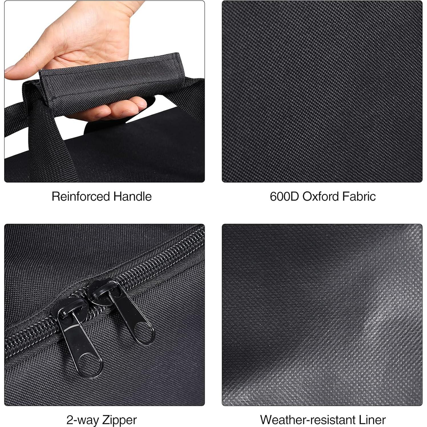 REDCAMP Camp Stove Burner Carry Bag for 2 Burner Stove, Large Stove Carry Case for Double Burner Stove Gas Grill Accessories, 34.5" L x 9" W x 16.5" H