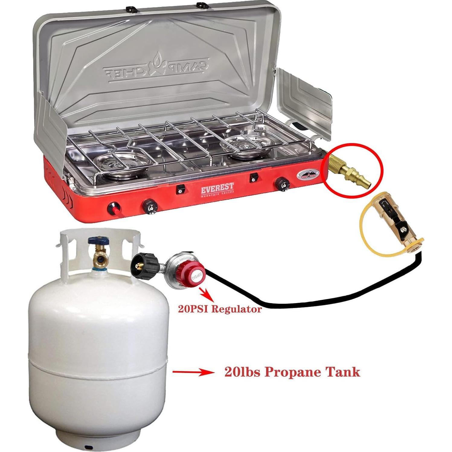 Adaptador de Propano MENSI Conexión Rápida 0.25" para Estufas