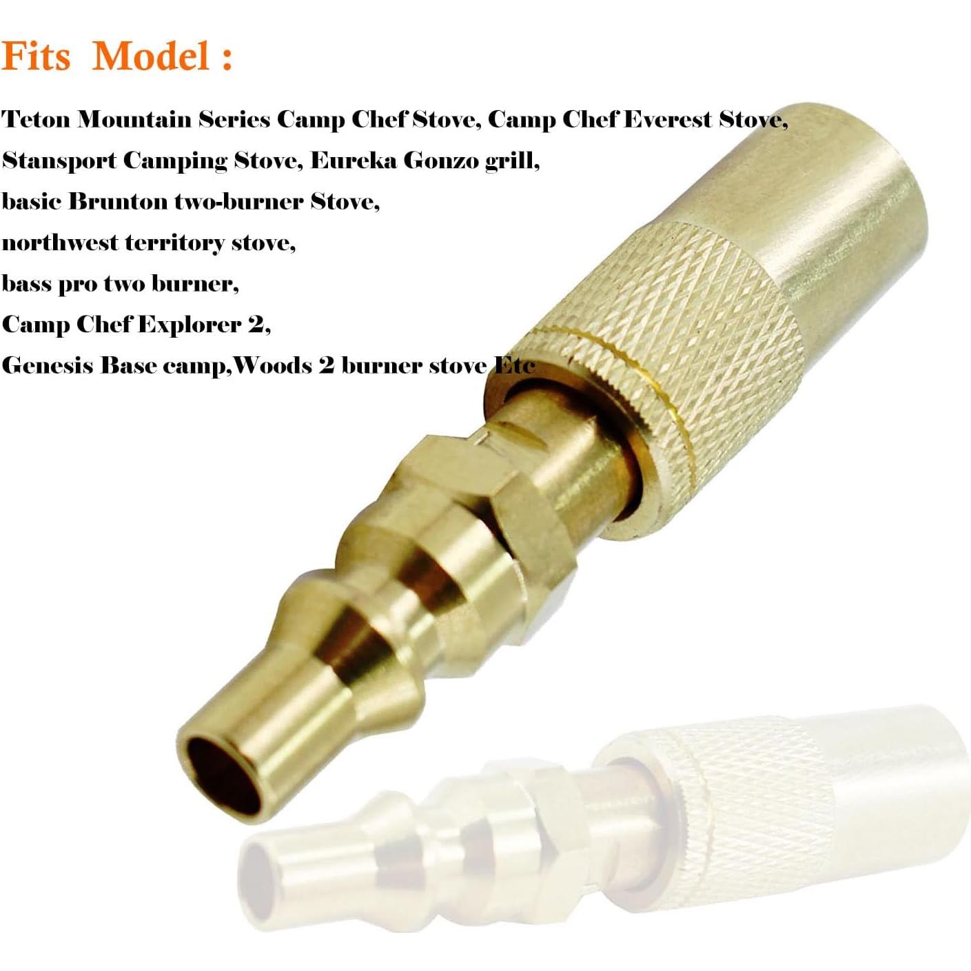 Adaptador de Propano MENSI Conexión Rápida 0.25" para Estufas