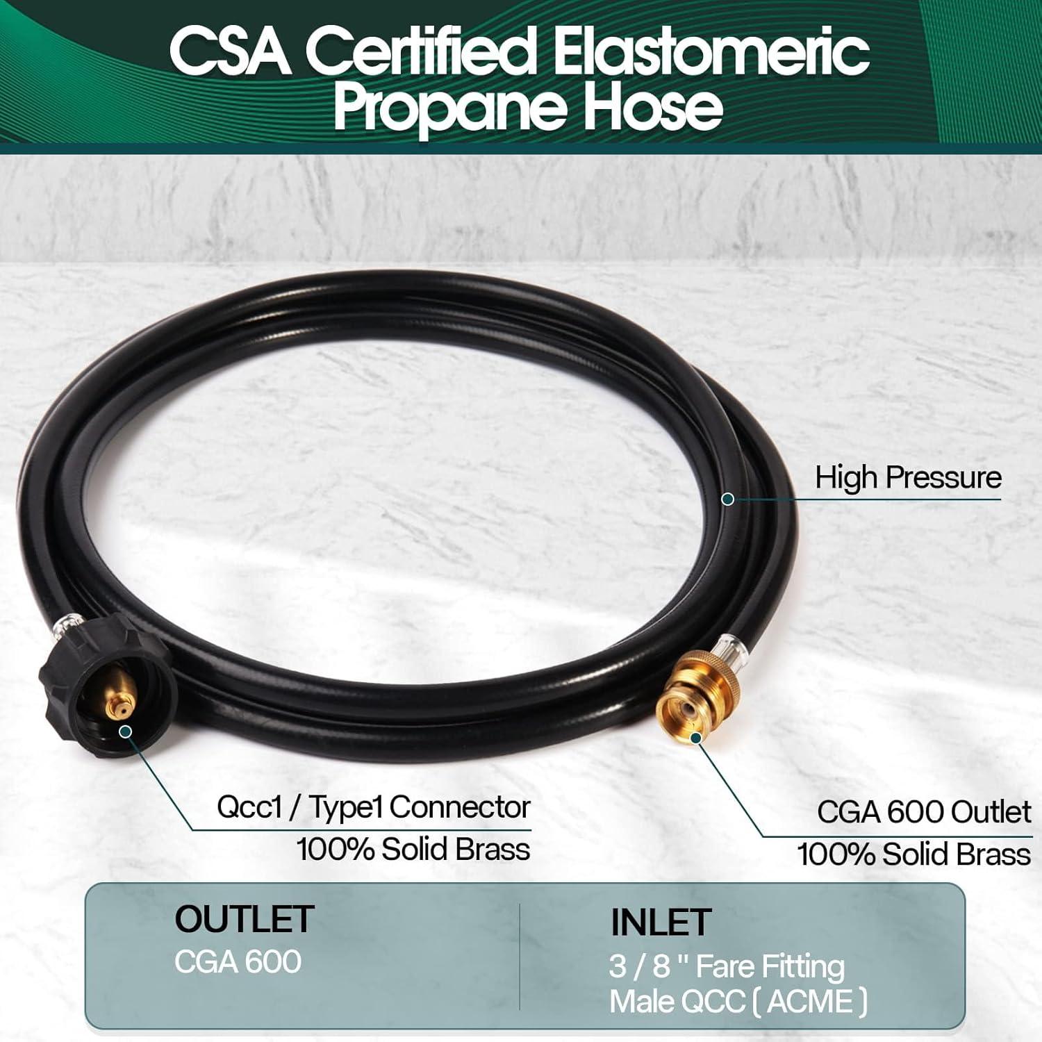 Adaptador de Manguera de Propano KOMAN 3.66m 1 lb a 20 lb