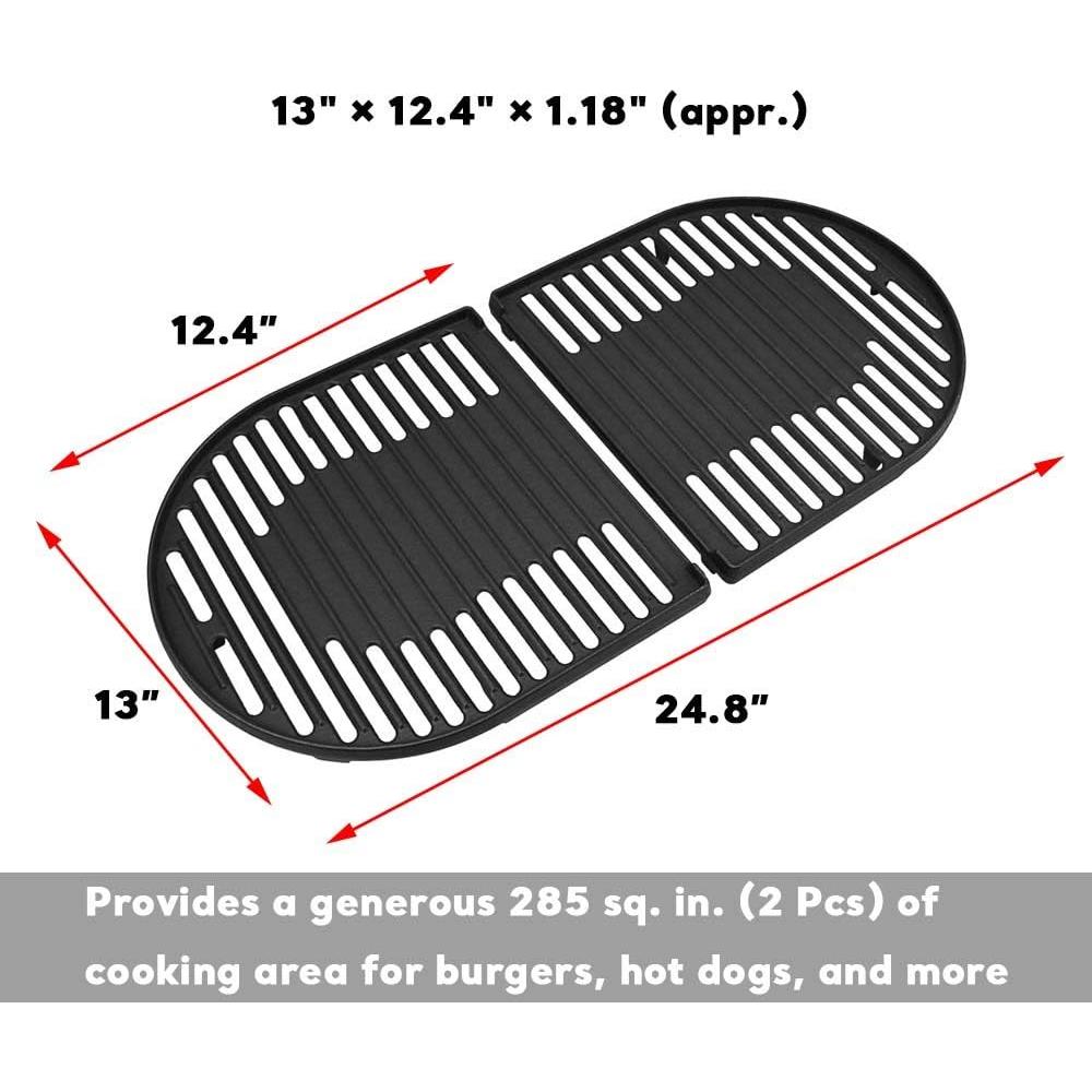 Rejillas de Cocina de Hierro Fundido Uniflasy para Parrillas Coleman - Paquete de 2