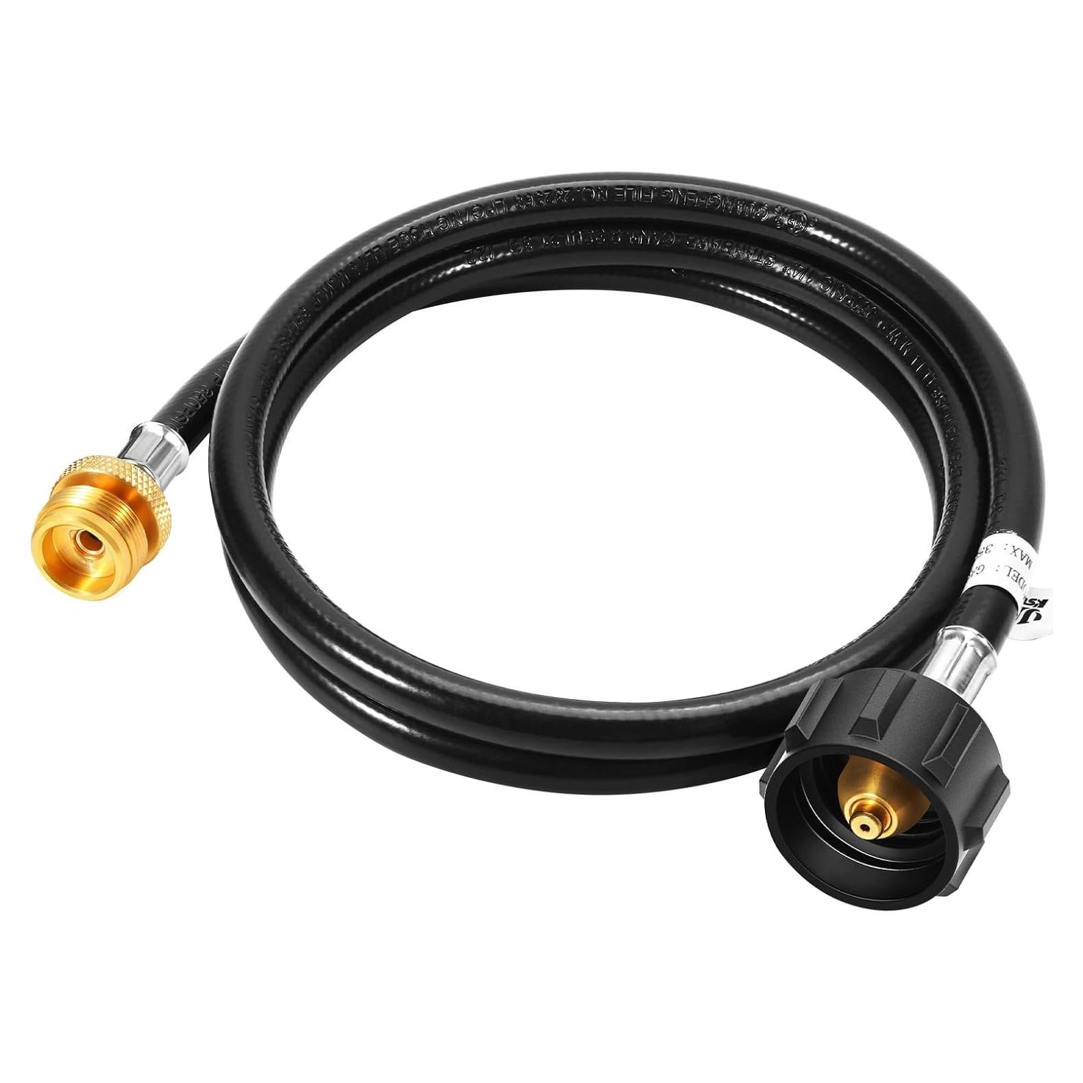 Manguera de Propano GasSaf 1.52m con Adaptador 1lb a 20lb