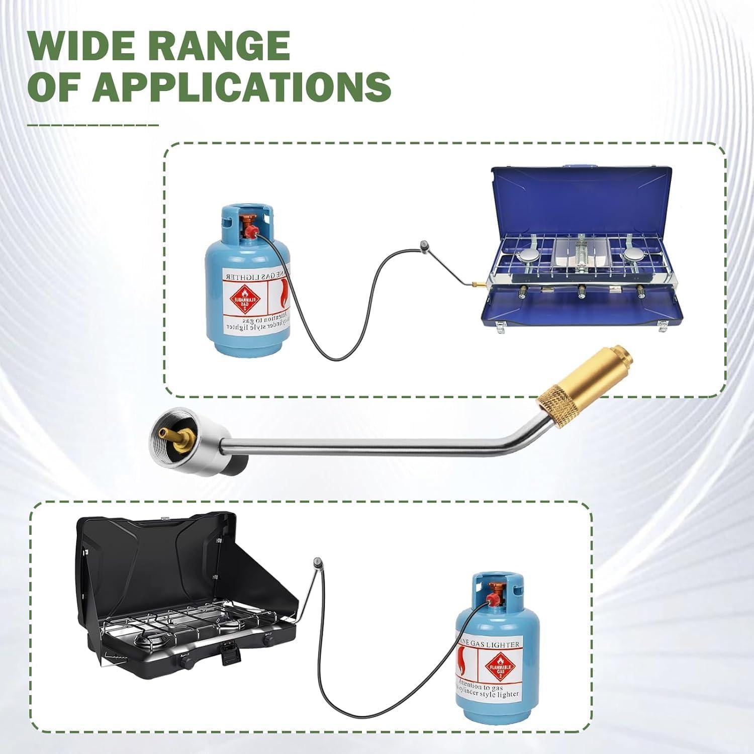 Adaptador de Manguera de Propano 1 lb a 20 lb MOASKER con Regulador