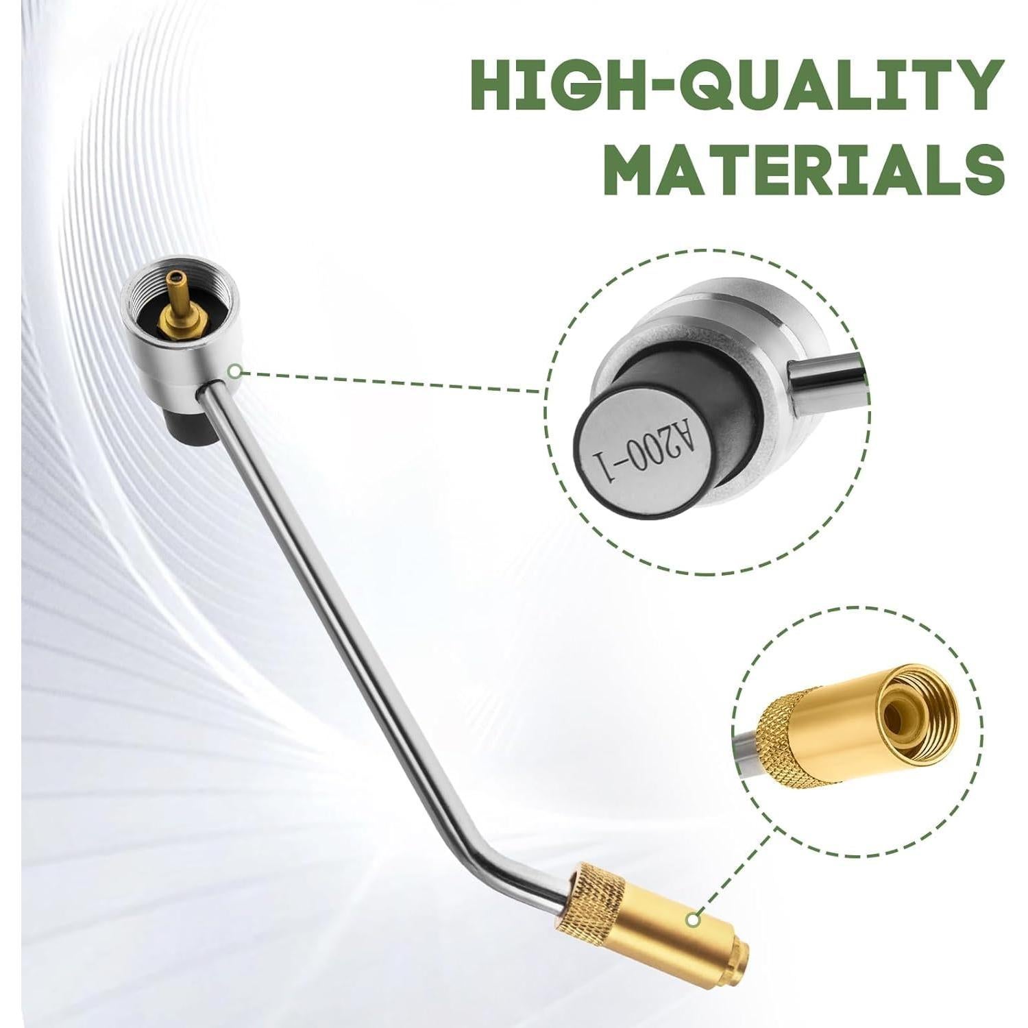 Adaptador de Manguera de Propano 1 lb a 20 lb MOASKER con Regulador