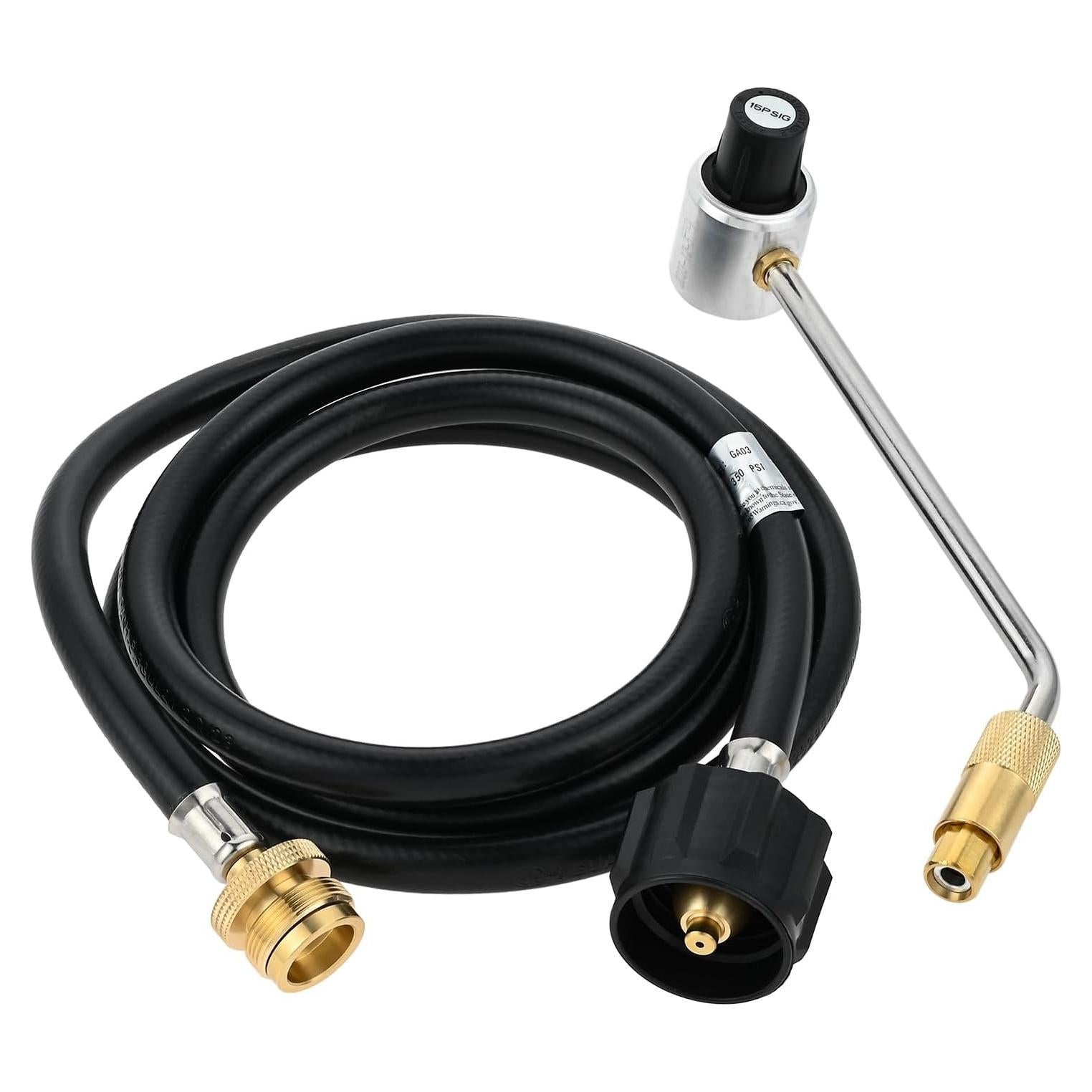 Adaptador de Manguera de Propano Aupoko 1.83m con Regulador