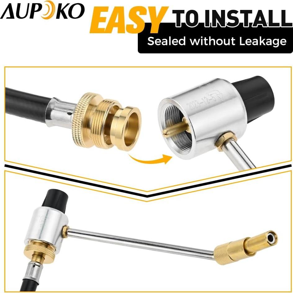 Adaptador de Manguera de Propano Aupoko 1.83m con Regulador