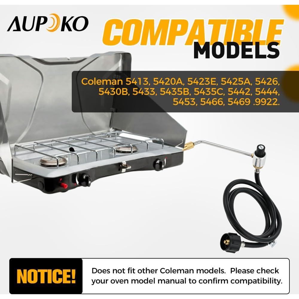 Adaptador de Manguera de Propano Aupoko 1.83m con Regulador