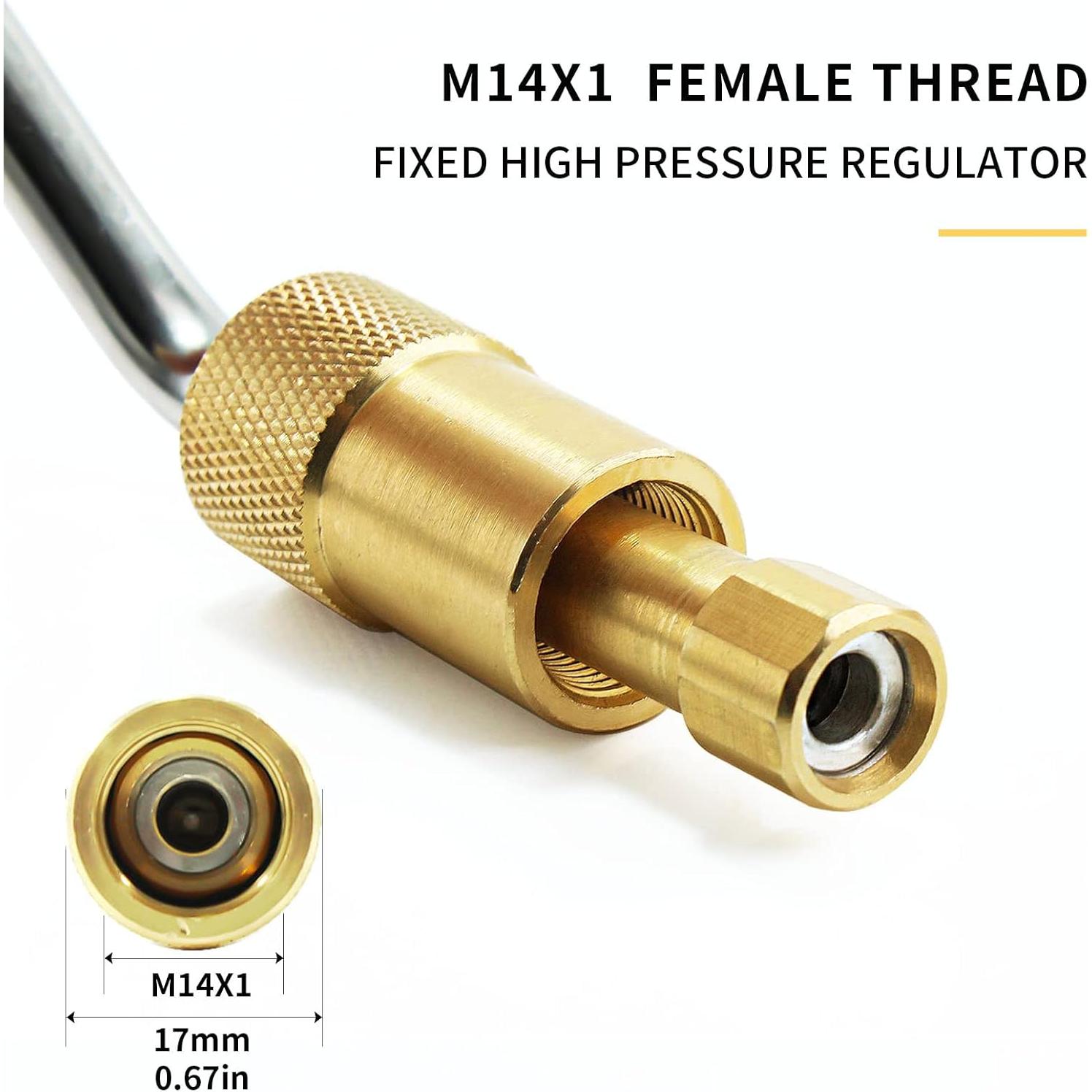 Regulador de Presión de Gas Propano MENSI 15PSI para Estufas