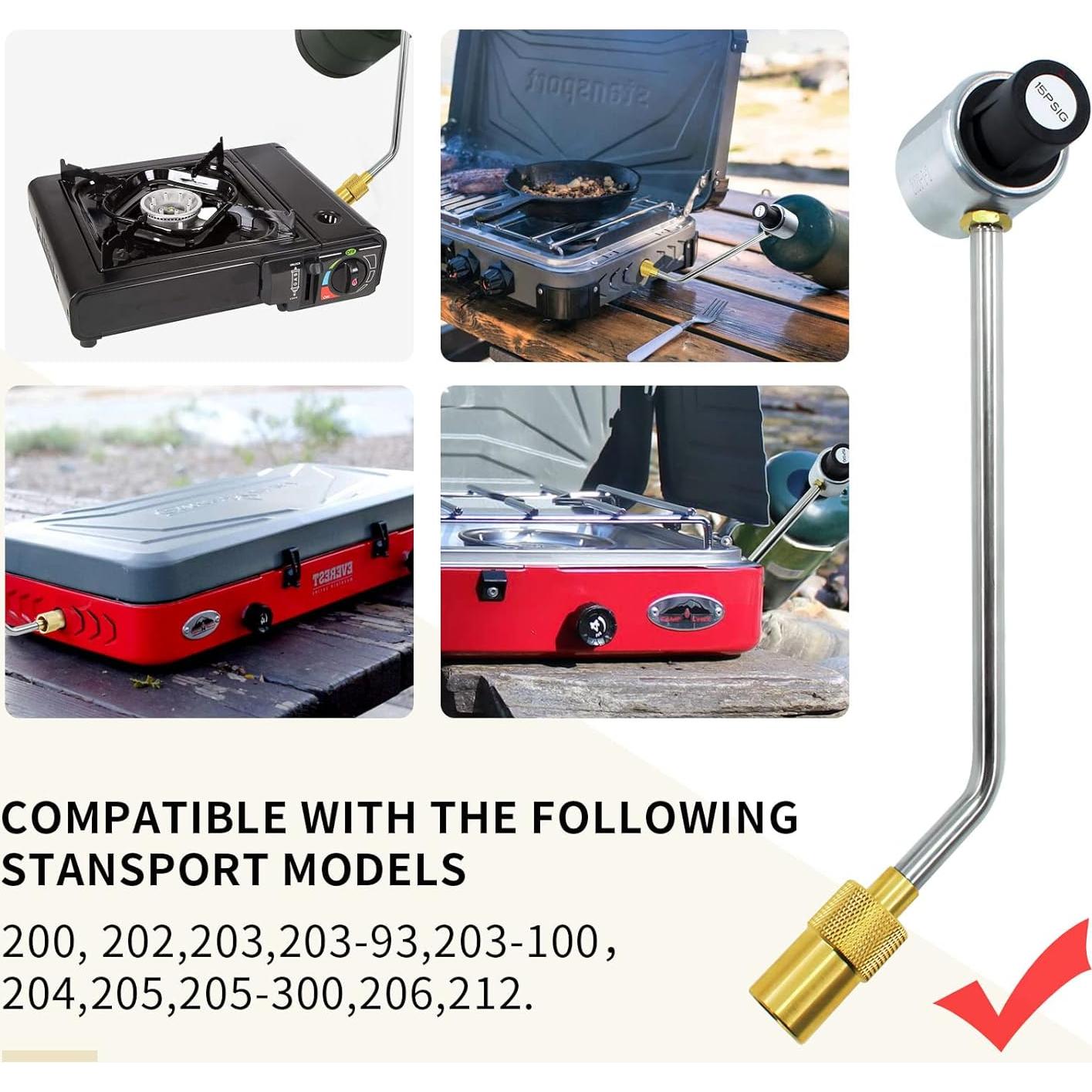 Regulador de Presión de Gas Propano MENSI 15PSI para Estufas