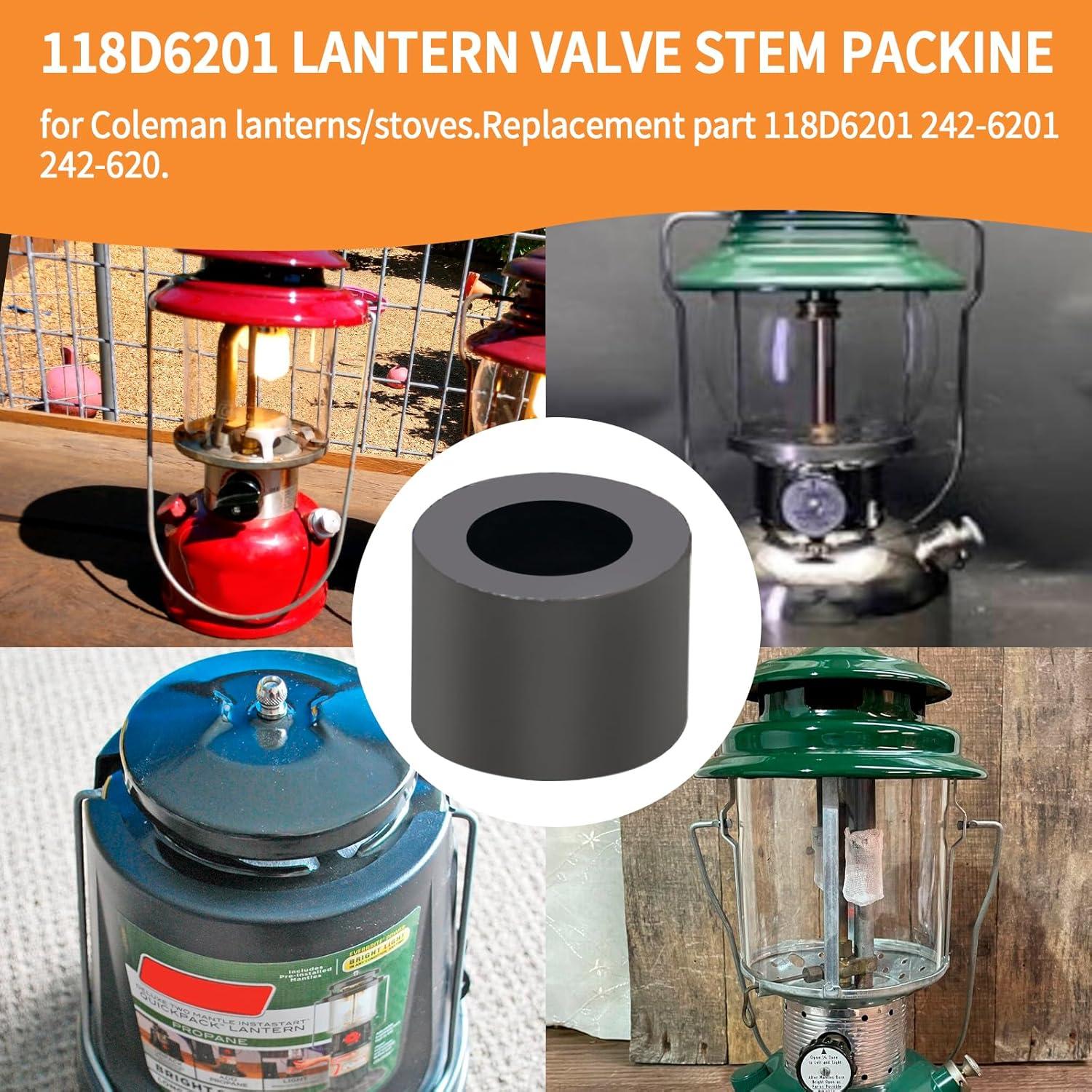 Empaque de Válvula 118D6201 para Linternas y Estufas Coleman - 4 Pcs