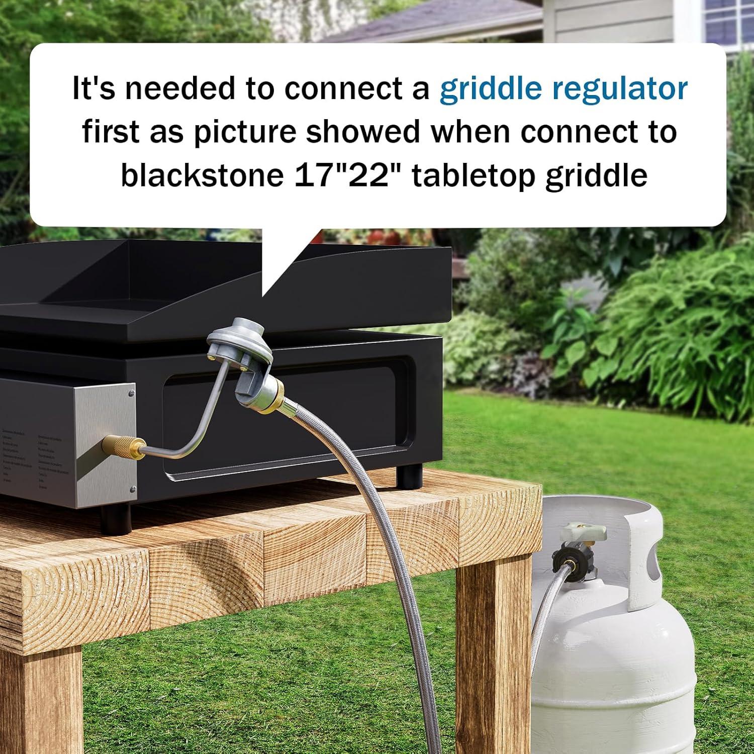 Adaptador Manguera Propano Rushare 1.52m para Parrillas y Estufas