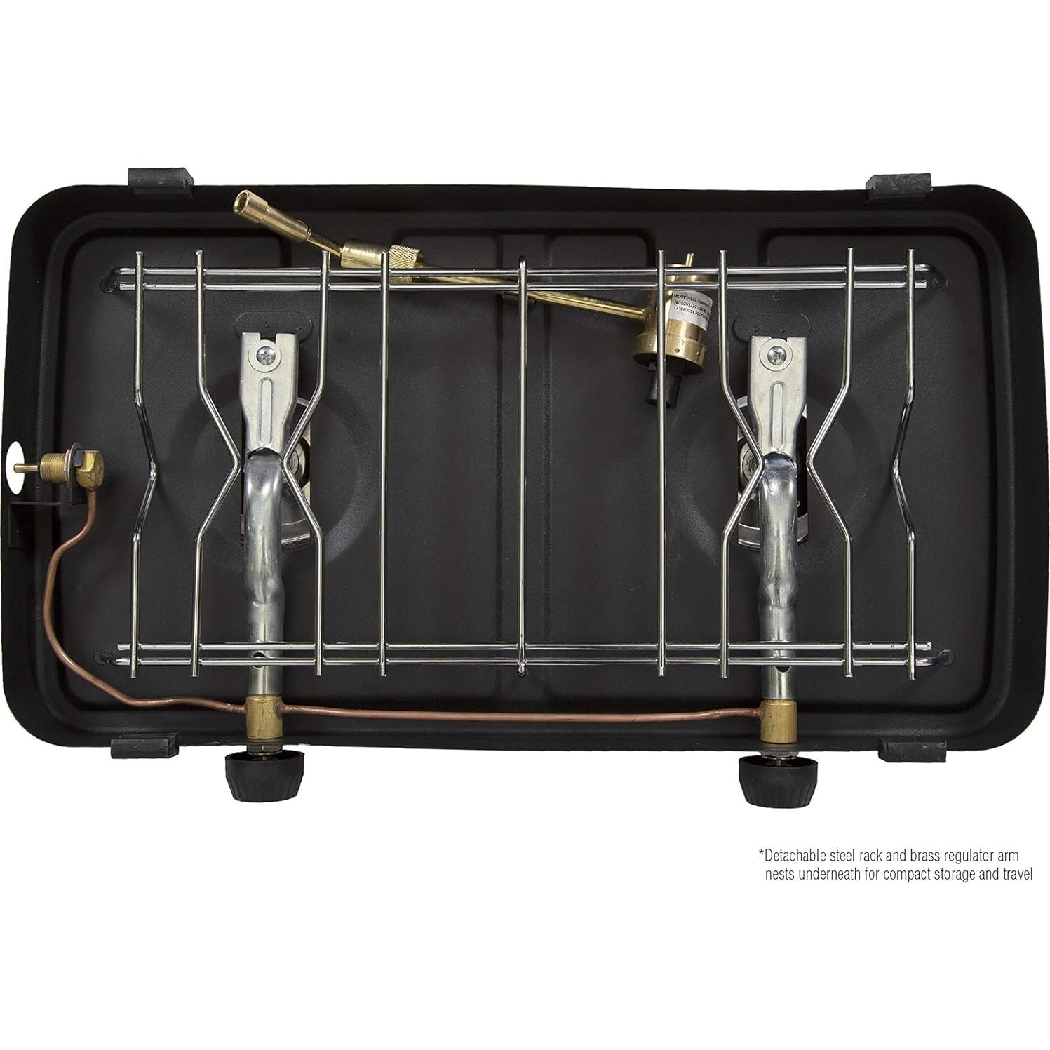 Estufa de Campamento de Propano Stansport 2 Quemadores 8,200 BTU