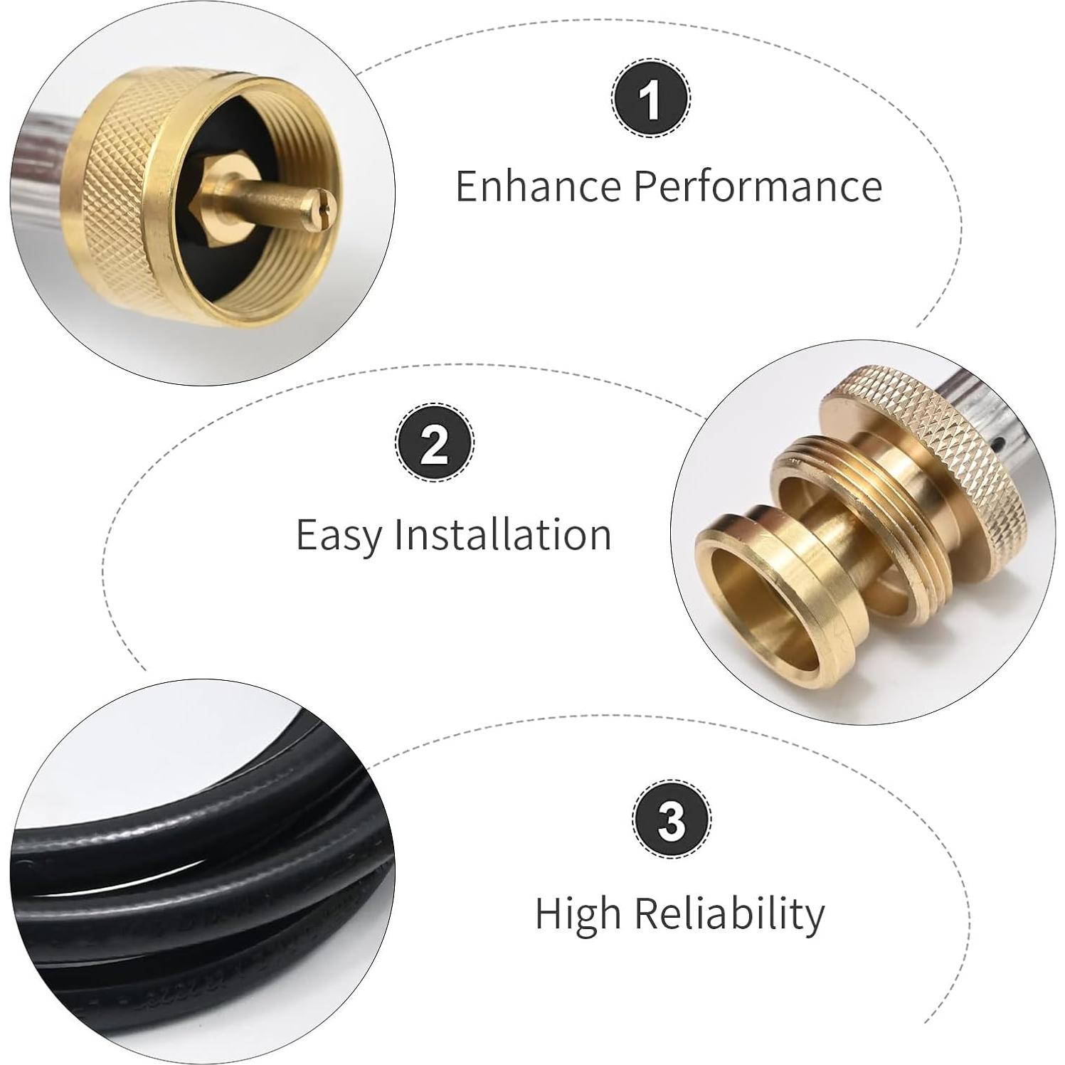 Manguera de Propano de 1.52 m DUZFOREI para Parrillas y Estufas
