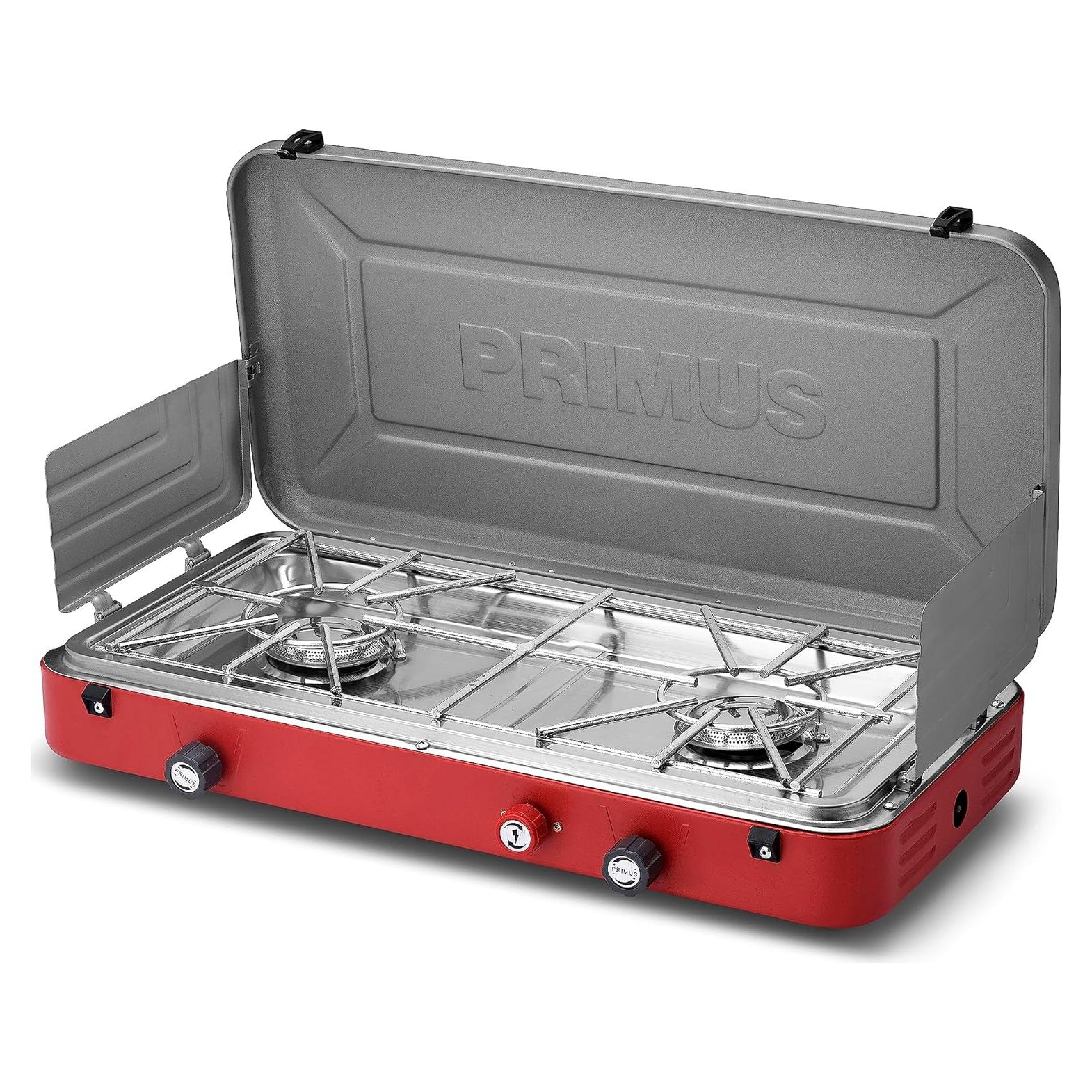 Estufa de Camping Primus Profile 2 Quemadores Gas 4100W Negra