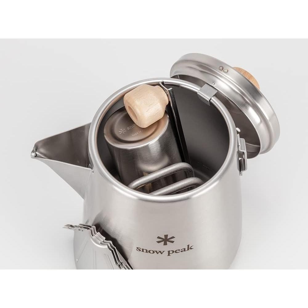 Hervidor de Barista Snow Peak 1L Acero Inoxidable Camping