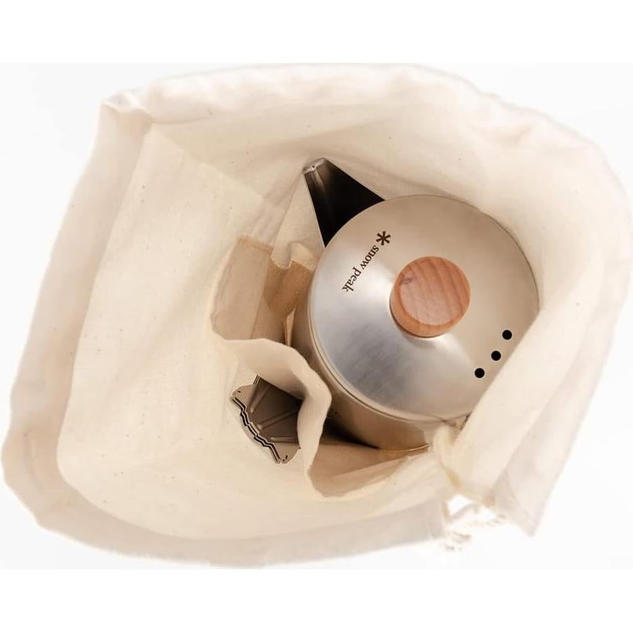 Hervidor de Barista Snow Peak 1L Acero Inoxidable Camping