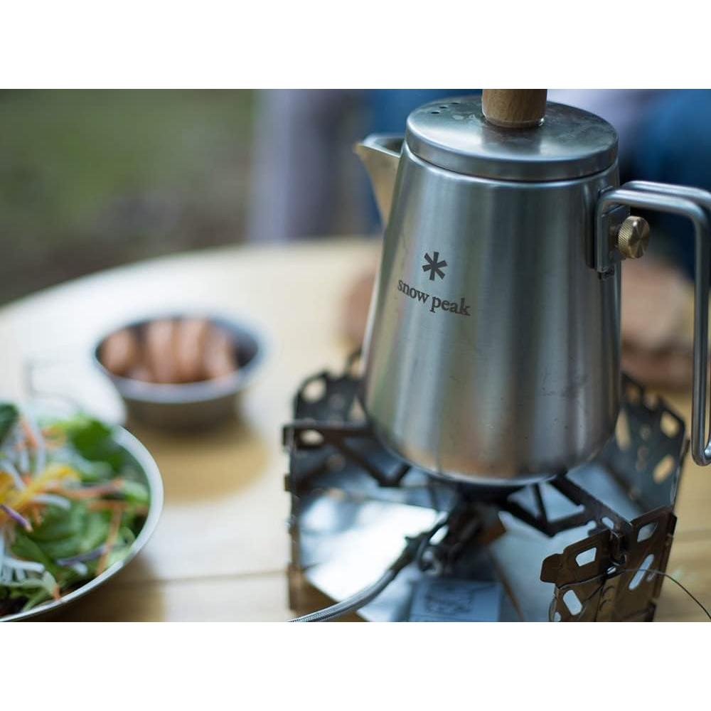 Hervidor de Barista Snow Peak 1L Acero Inoxidable Camping