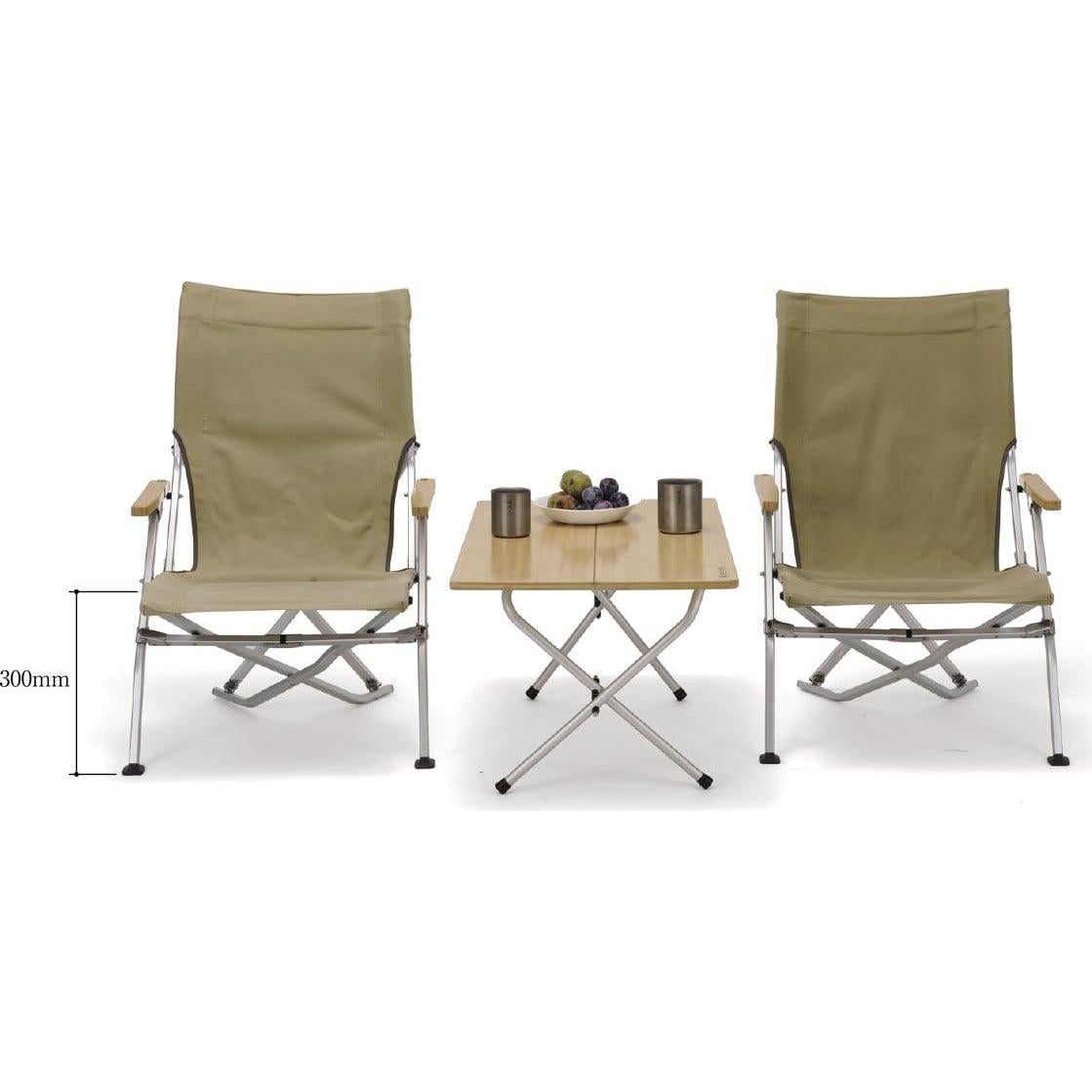 Snow Peak Low Beach Chair, Collapsible, Outdoor, Camping, Patio, Brown