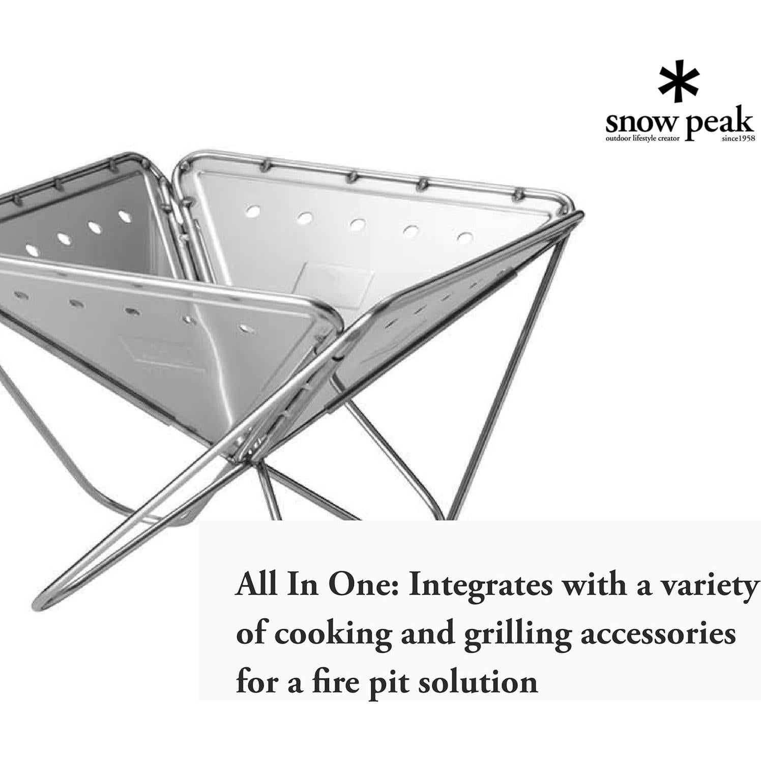 Chimenea Portátil Snow Peak ST-033R Acero Inoxidable