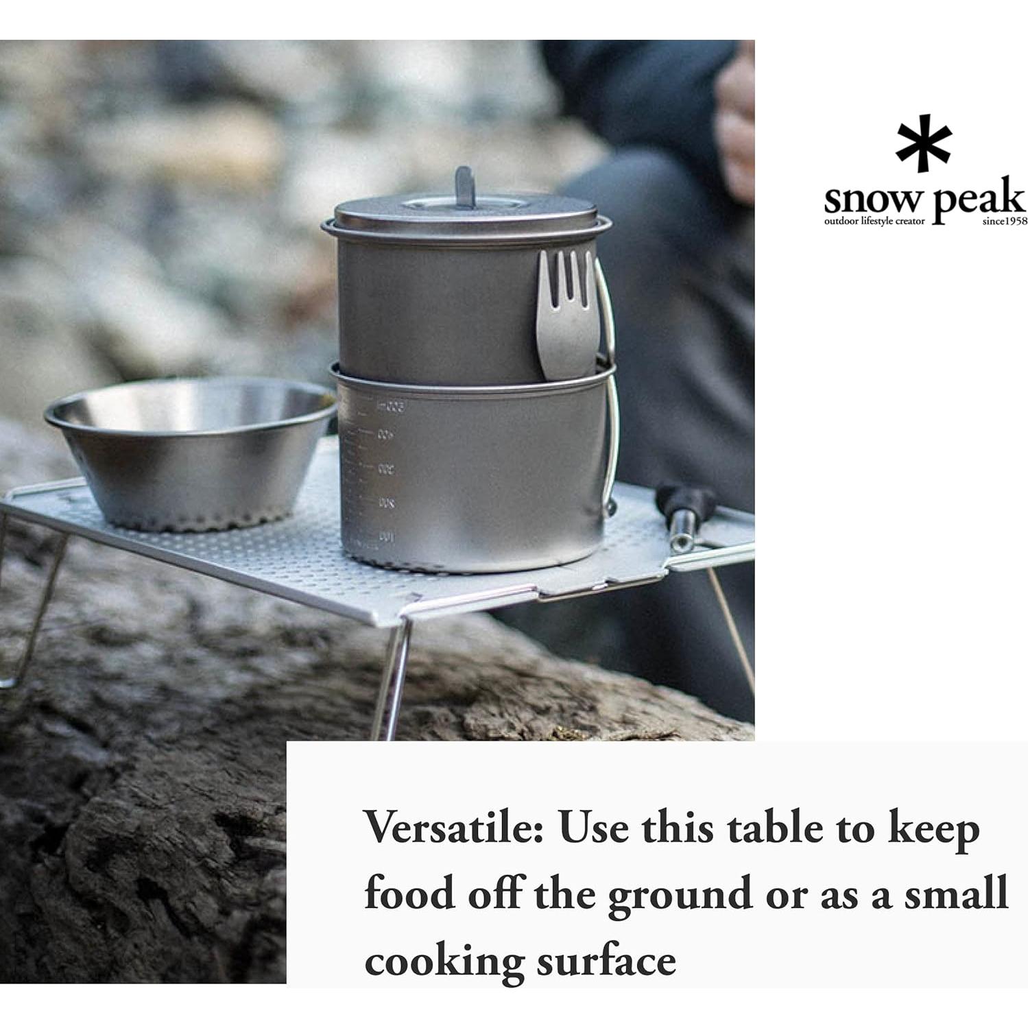 Mesa Ozen Solo Snow Peak SLV-171 Aluminio Ligera Plegable