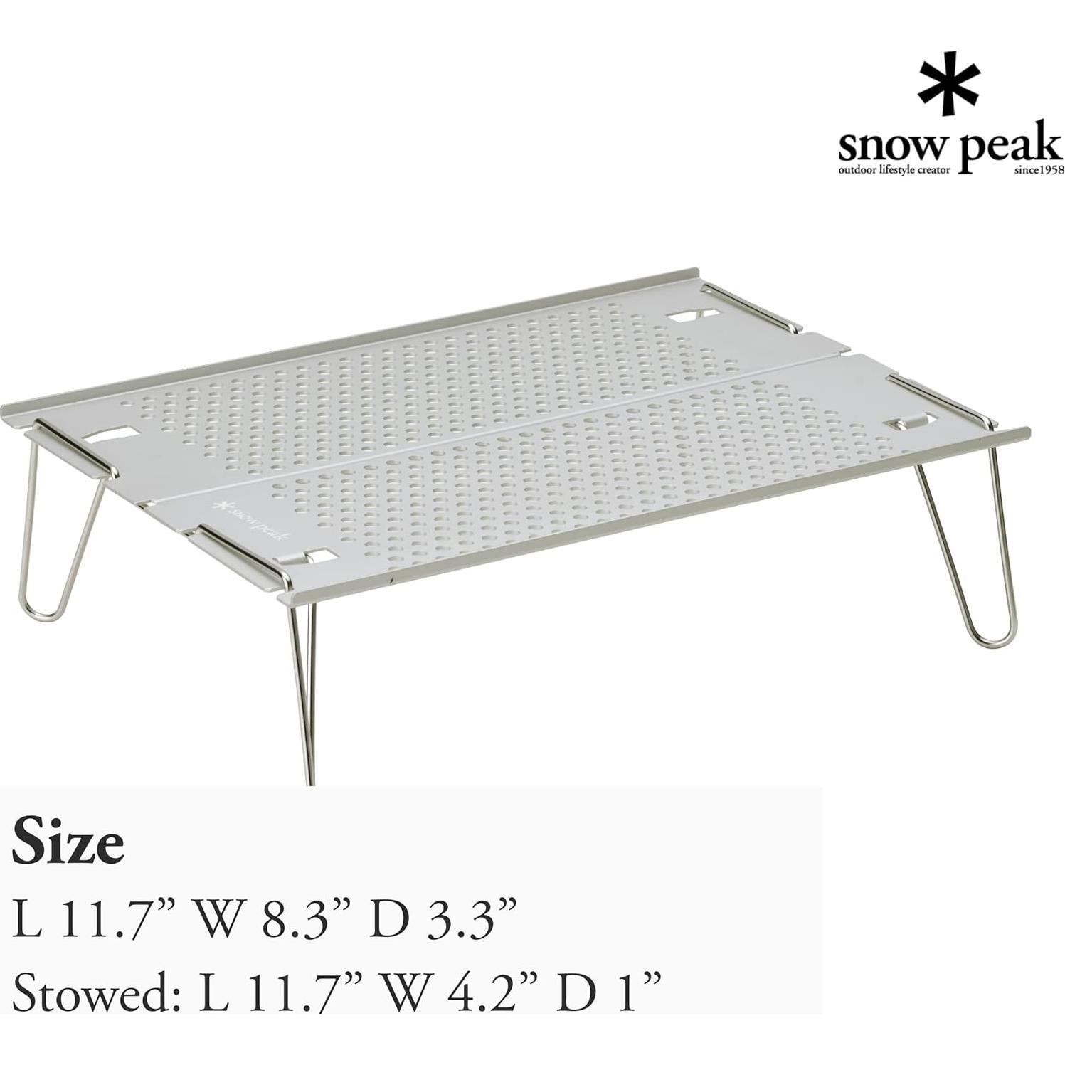 Mesa Ozen Solo Snow Peak SLV-171 Aluminio Ligera Plegable