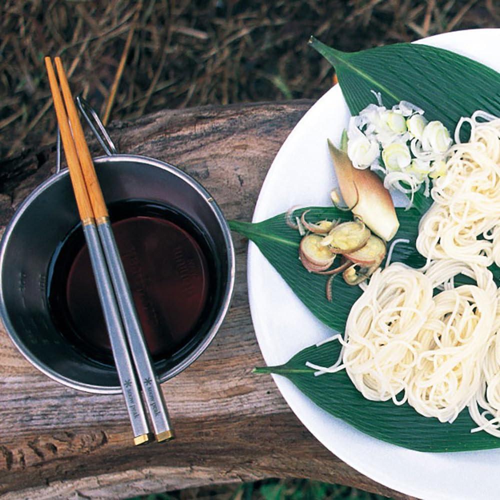 Palillos Wabuki Snow Peak - Acero Inoxidable Plegables 22.86cm