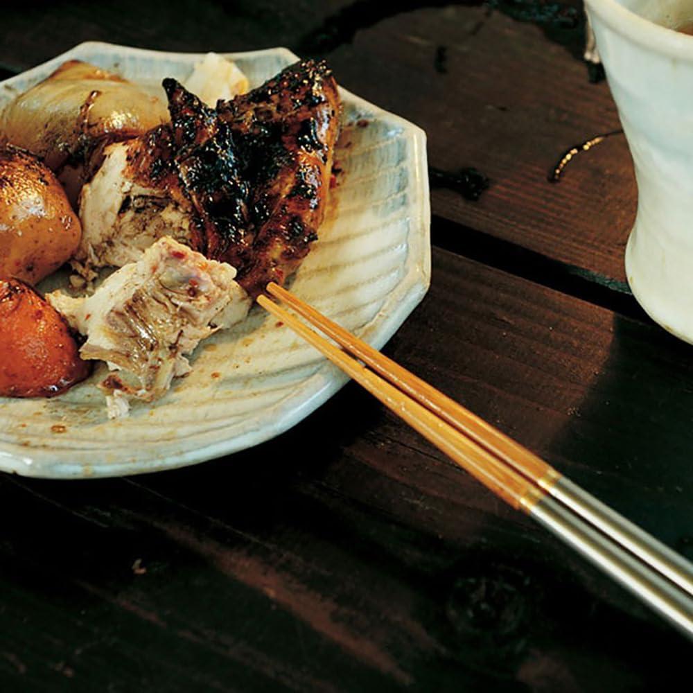 Palillos Wabuki Snow Peak - Acero Inoxidable Plegables 22.86cm