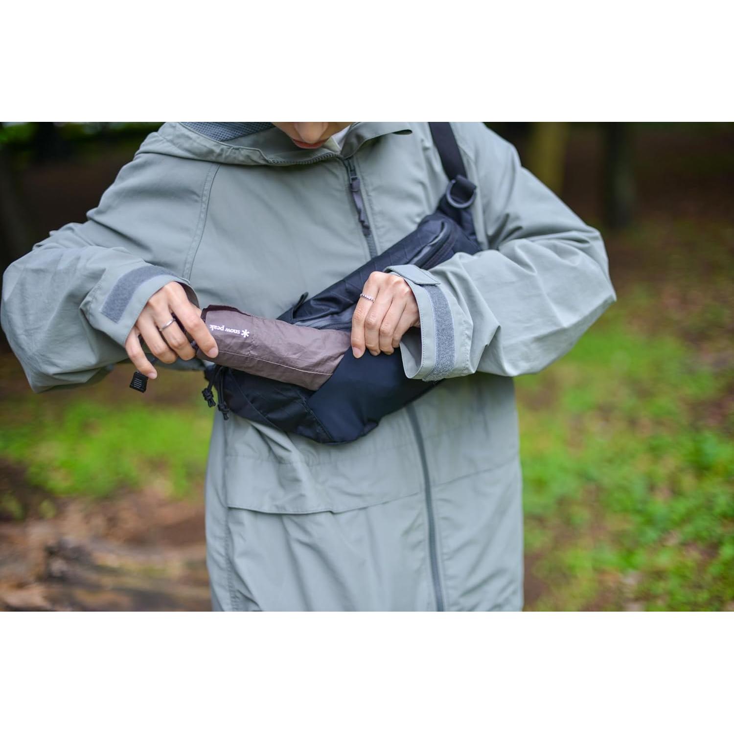 Paraguas Ultra-Ligero Snow Peak 83.82 cm Gris Plegable